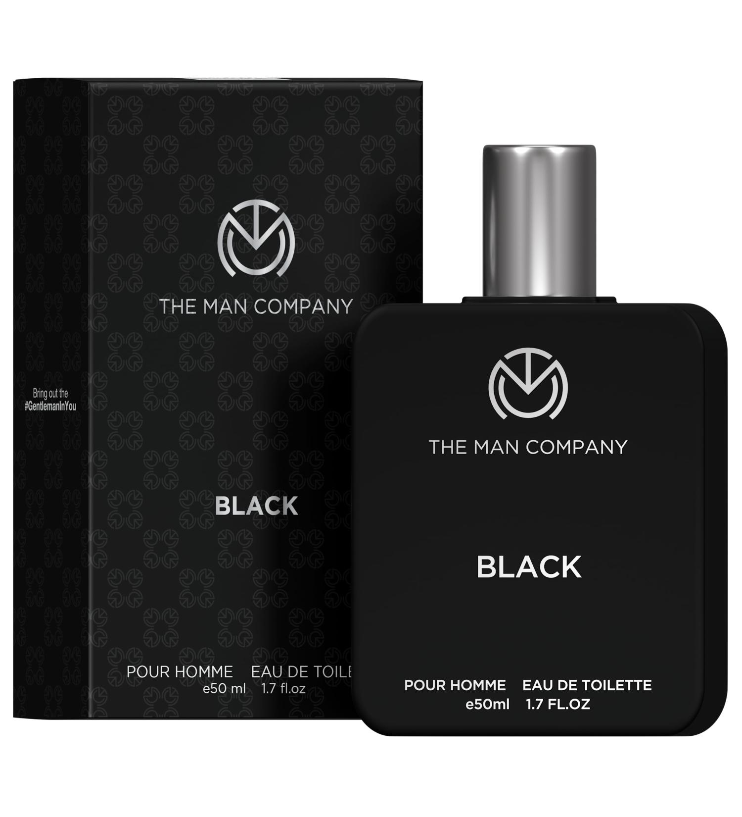 The Man Company Black EDT Perfume For Men - 50ml | Premium Long Lasting Fragrance Spray | Gift for Him - Buy Online on GoSupps.com