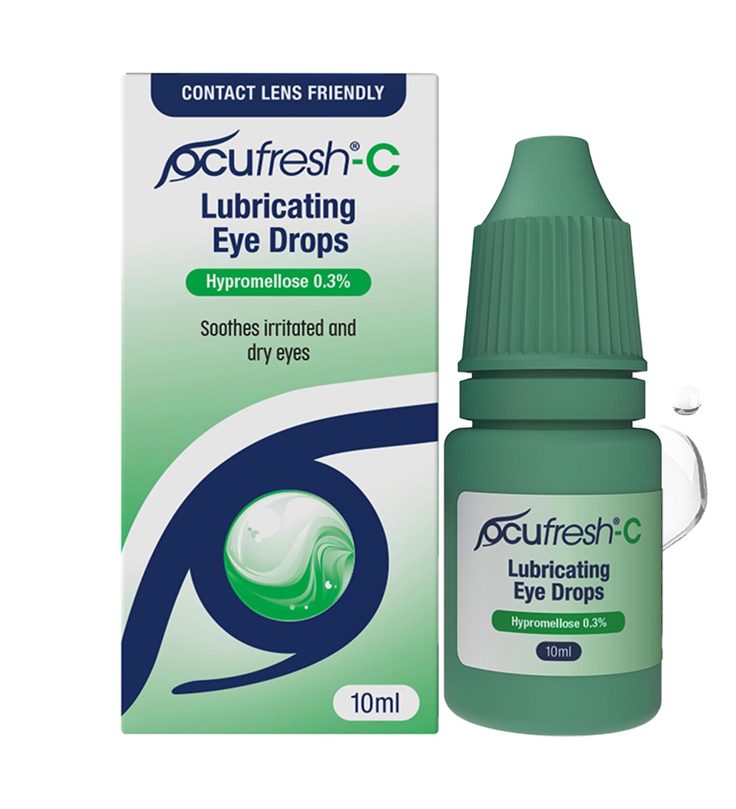 Ocufresh Contact Lens Soothing & Lubricating Eye Drops | Advanced Formula for Comfortable and Clear Vision | Restores Eye Moisture | Preservative Free Eye Drops 10ml - Buy Online on GoSupps.com