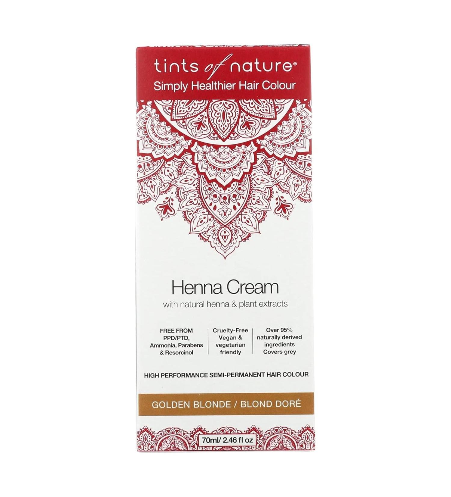 Tints of Nature Semi-Permanent Henna Cream Hair Colour - Golden Blonde - 2.37 Fl Oz. - Buy Online on GoSupps.com