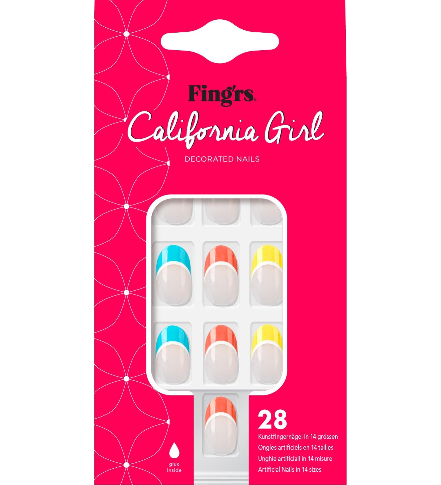 Fing'rs California Girl Nails Neon French 28
