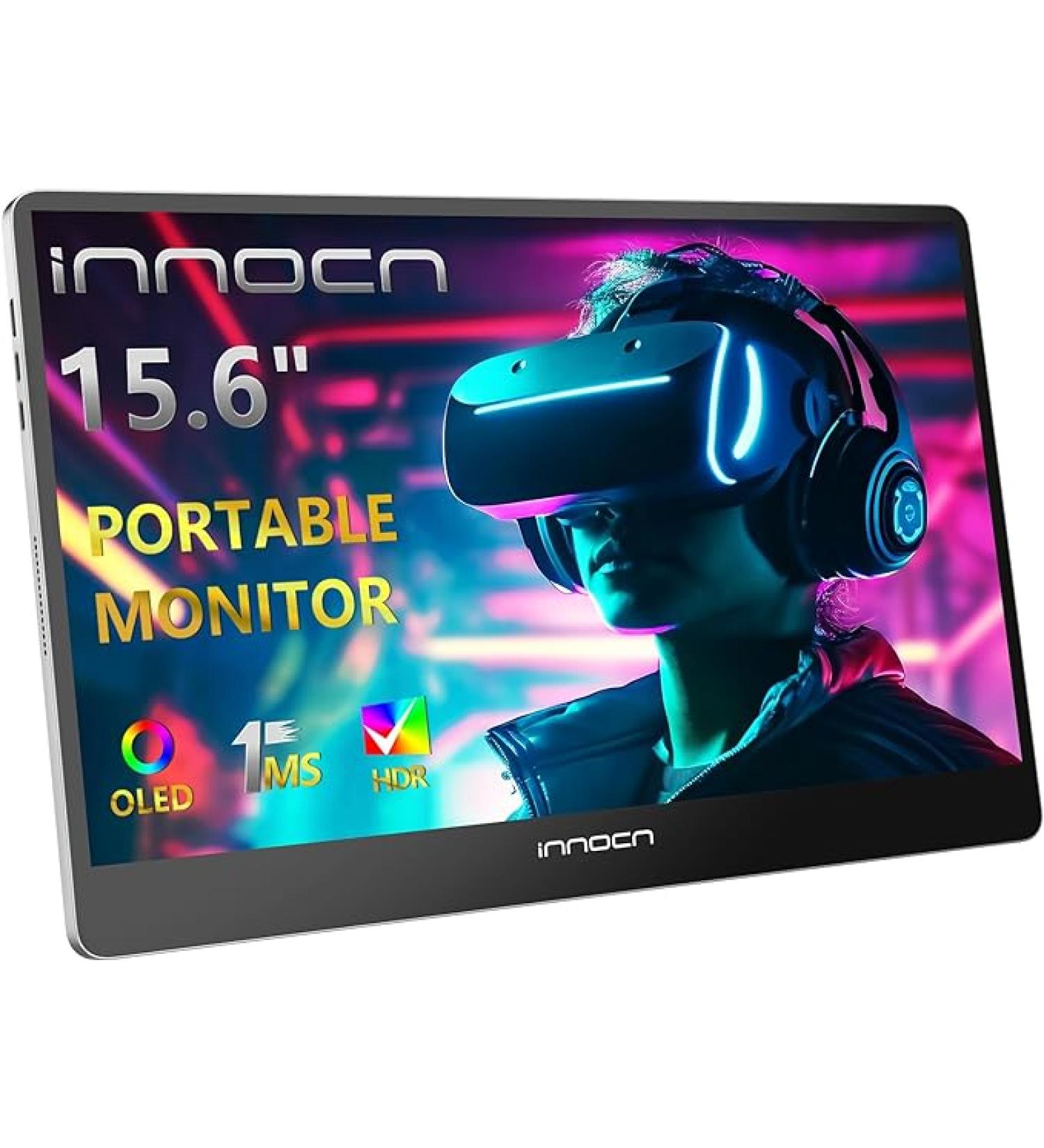 INNOCN Portable Monitor 15.6" OLED 1080P FHD USB C Laptop Monitor HDMI Computer Display HDR Gaming Monitor w/Detachable Stand & Speakers - 15A1F - Buy Online on GoSupps.com