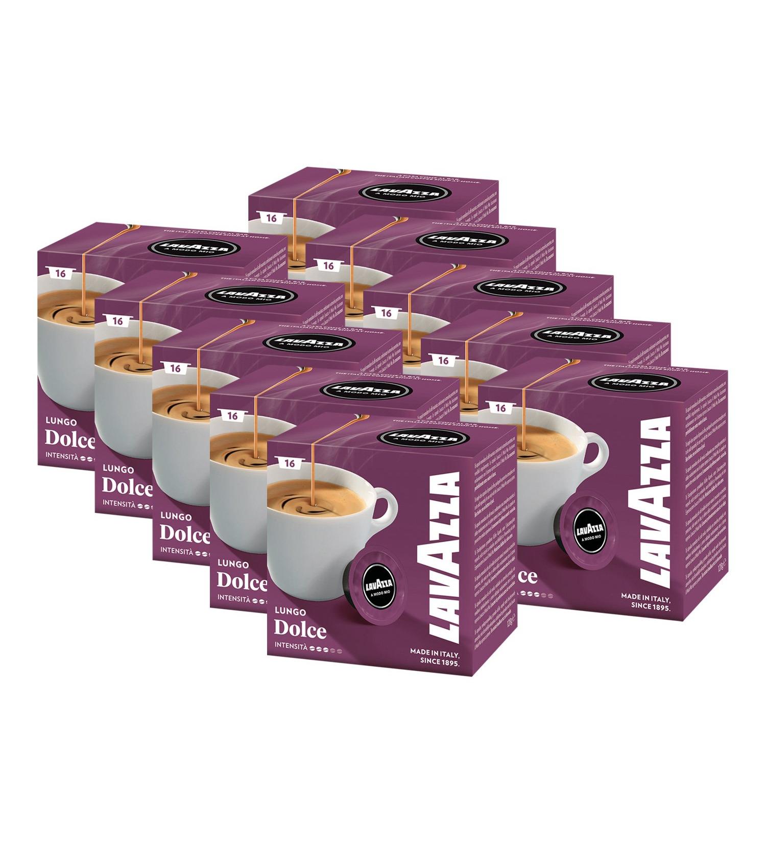 Lavazza Lavazza A Modo Mio LUNGO DOLCE 10 x 16 Caps (10 x 128 g) - Buy Online on GoSupps.com