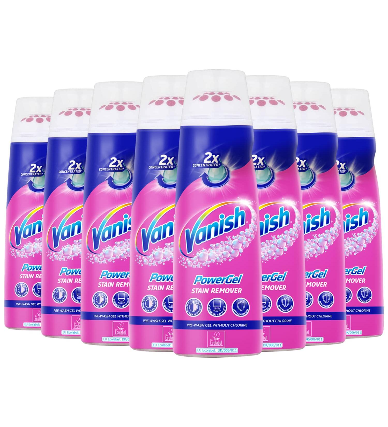 Vanish Oxi Action Power Gel Stain Remover 200ml x8 - Buy Online on GoSupps.com