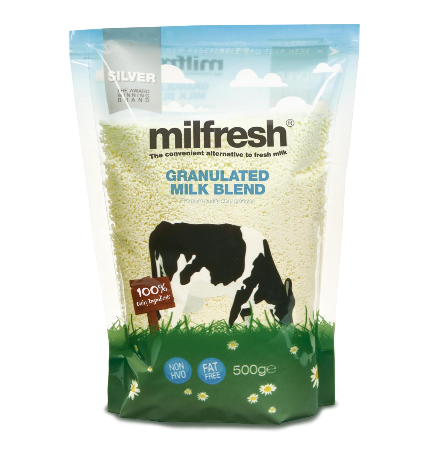 Milfresh Silver Granulated Milk Blend 500g (10 x 500g) The Convenient Alternative to Fresh Milk