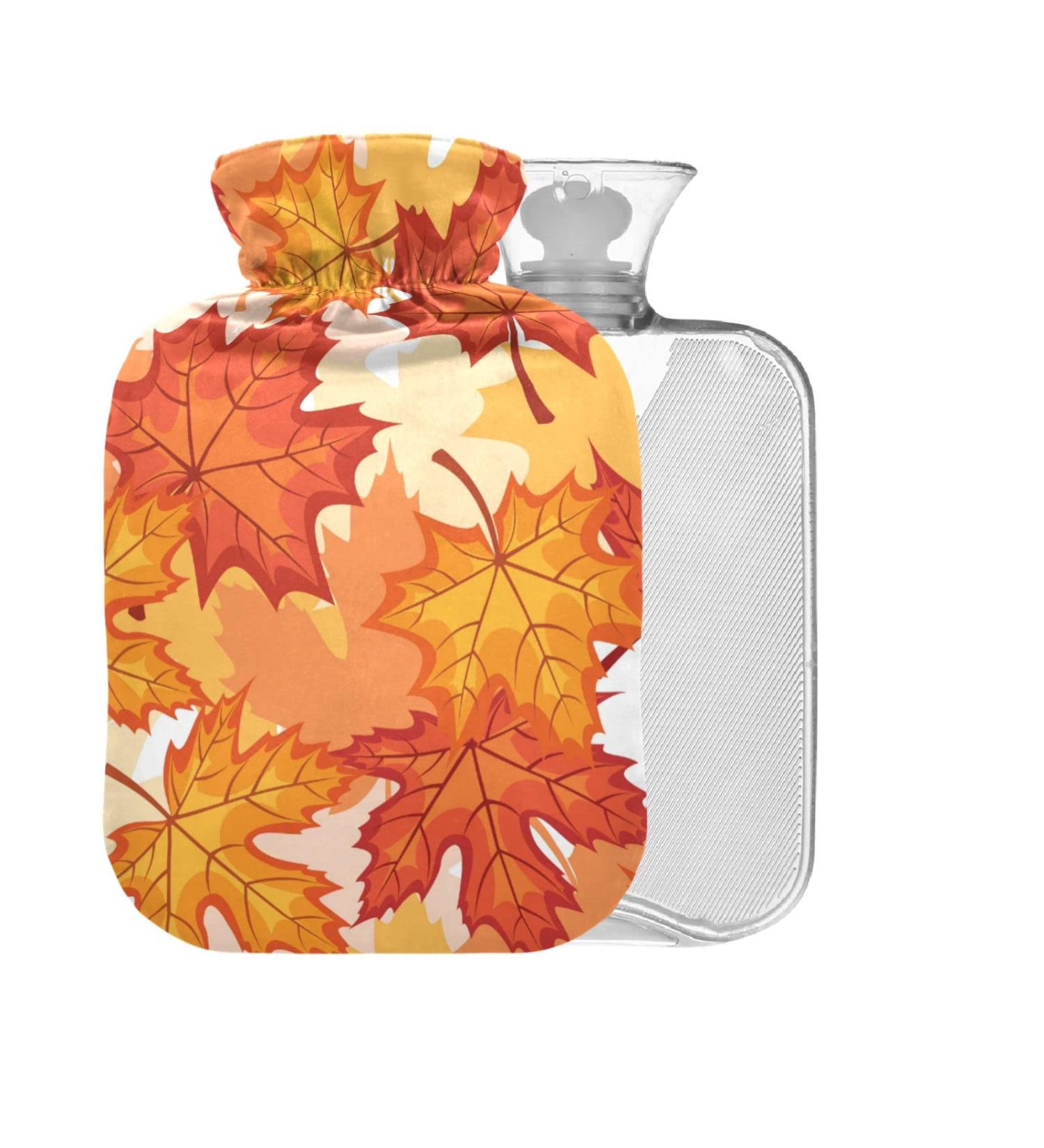 Autumn Hamper Leaf Heat Bottle - 2L Large Hot Water Bag for Pain Relief & Therapy - Buy Online on GoSupps.com