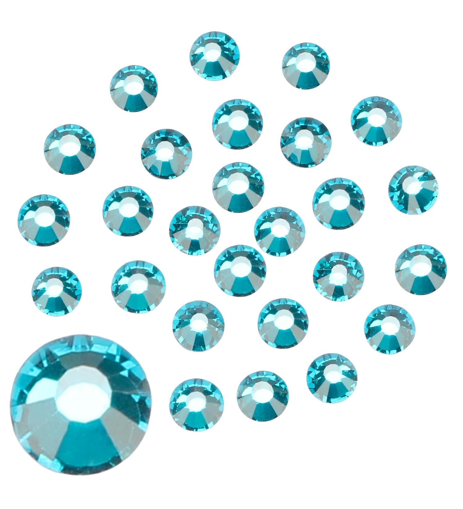 Jollin Aquamarine Rhinestones ss20 - Flat Back Glass Crystals for Adhesive - 576pcs - Buy Online on GoSupps.com
