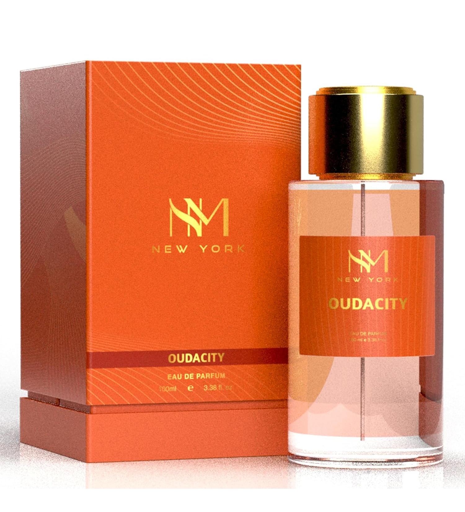 NOURISH MANTRA NM New York Oudacity Luxury Perfume | Premium Long Lasting Fragrance Spray | With Aromatic Blend of Musky & Fruity Notes | Unisex Perfume | 100 ml - Buy Online on GoSupps.com