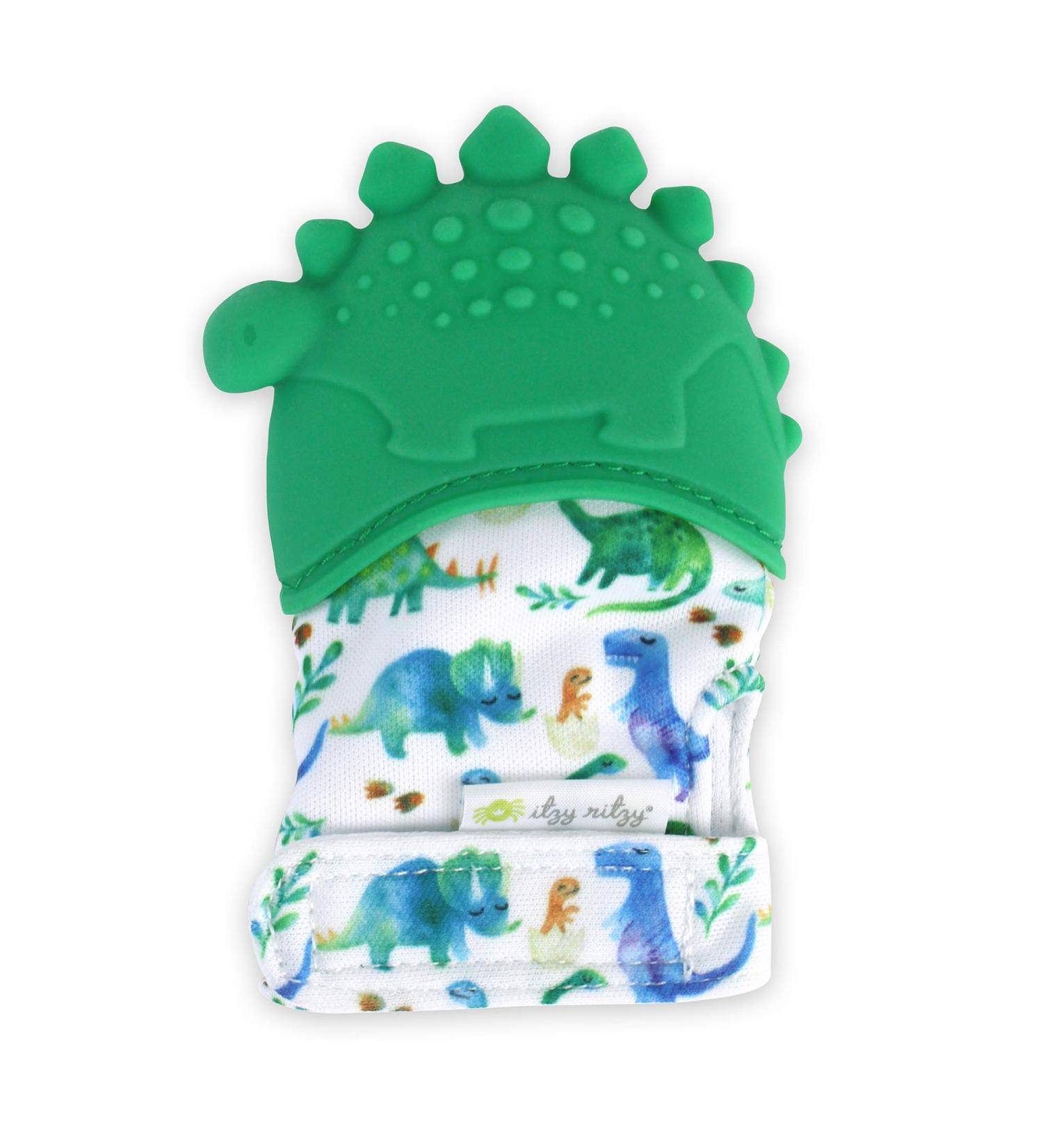 Itzy Ritzy Dino Silicone Teether | Food Grade, 3+ Months - Itzy Mitt - Buy Online on GoSupps.com