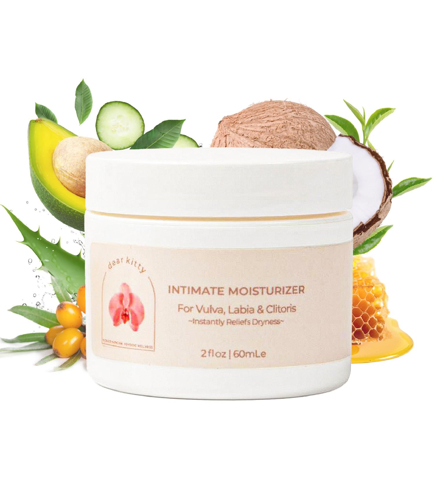 Vaginal Moisturizer for Dryness Relief | pH Balanced Vulva Balm | Hormone-Free Menopause Support | All Ages & Skin Types | 2oz - Buy Online on GoSupps.com