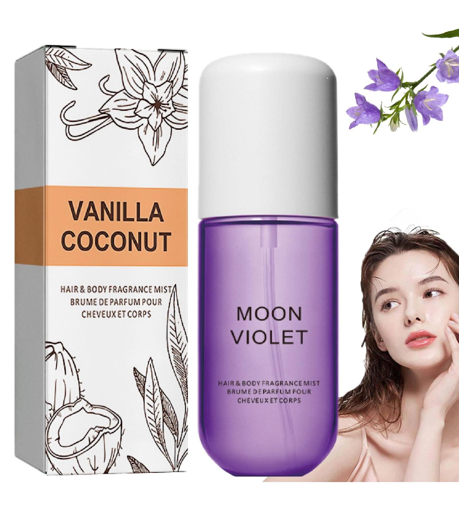 Vanilla Coconut Perfume Vanilla - Body & Hair Fragrance Mist Coconut Vanilla Perfume Vanilla Coconut Hair and Body Perfume Spray 50ml Vanilla Hair & Body Fragrance Mist for Women (Violet) - Buy Online on GoSupps.com