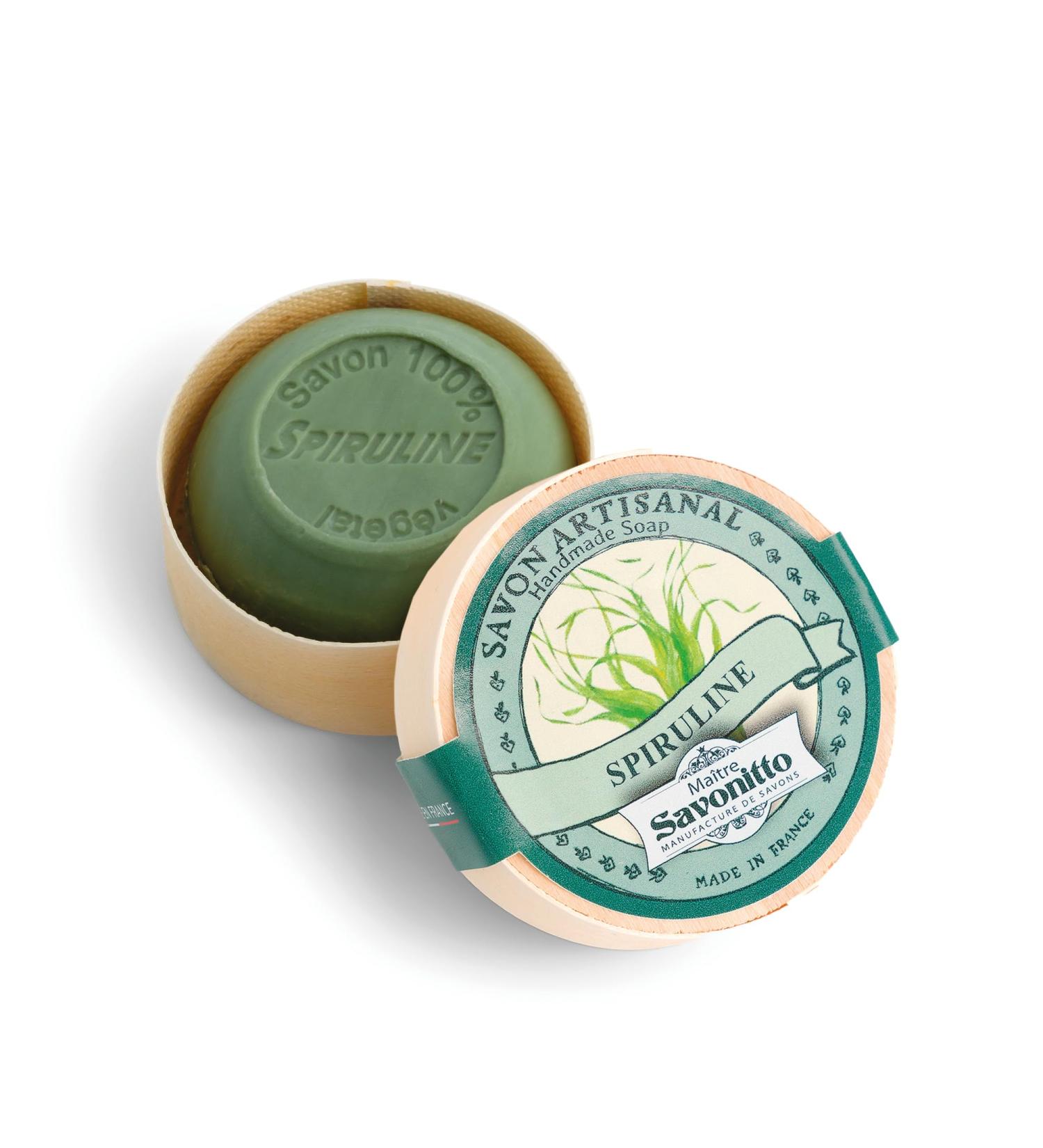 Spirulina Soap Wooden Box 100g