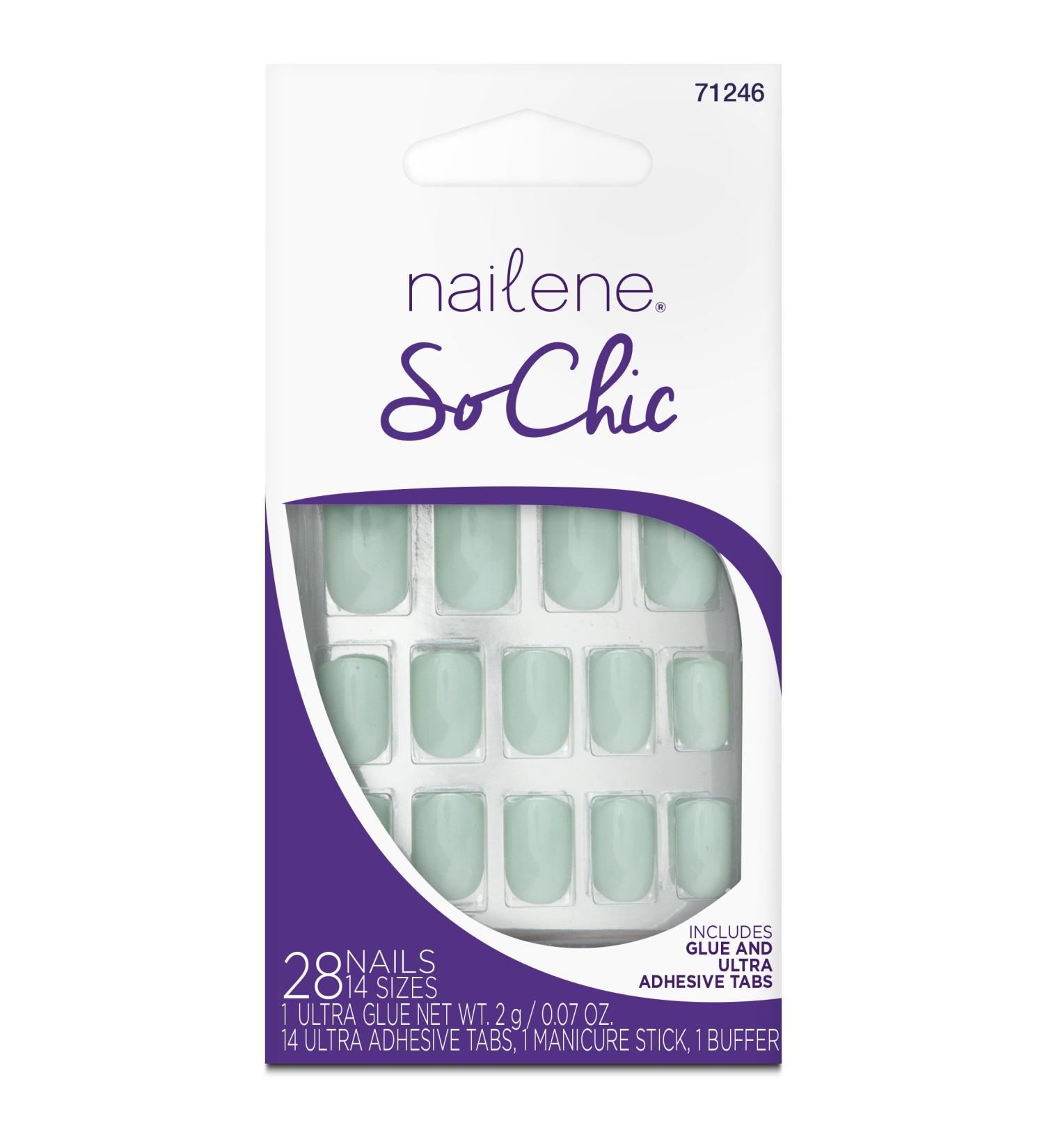 Nailene So Chic Nails Mint High Gloss