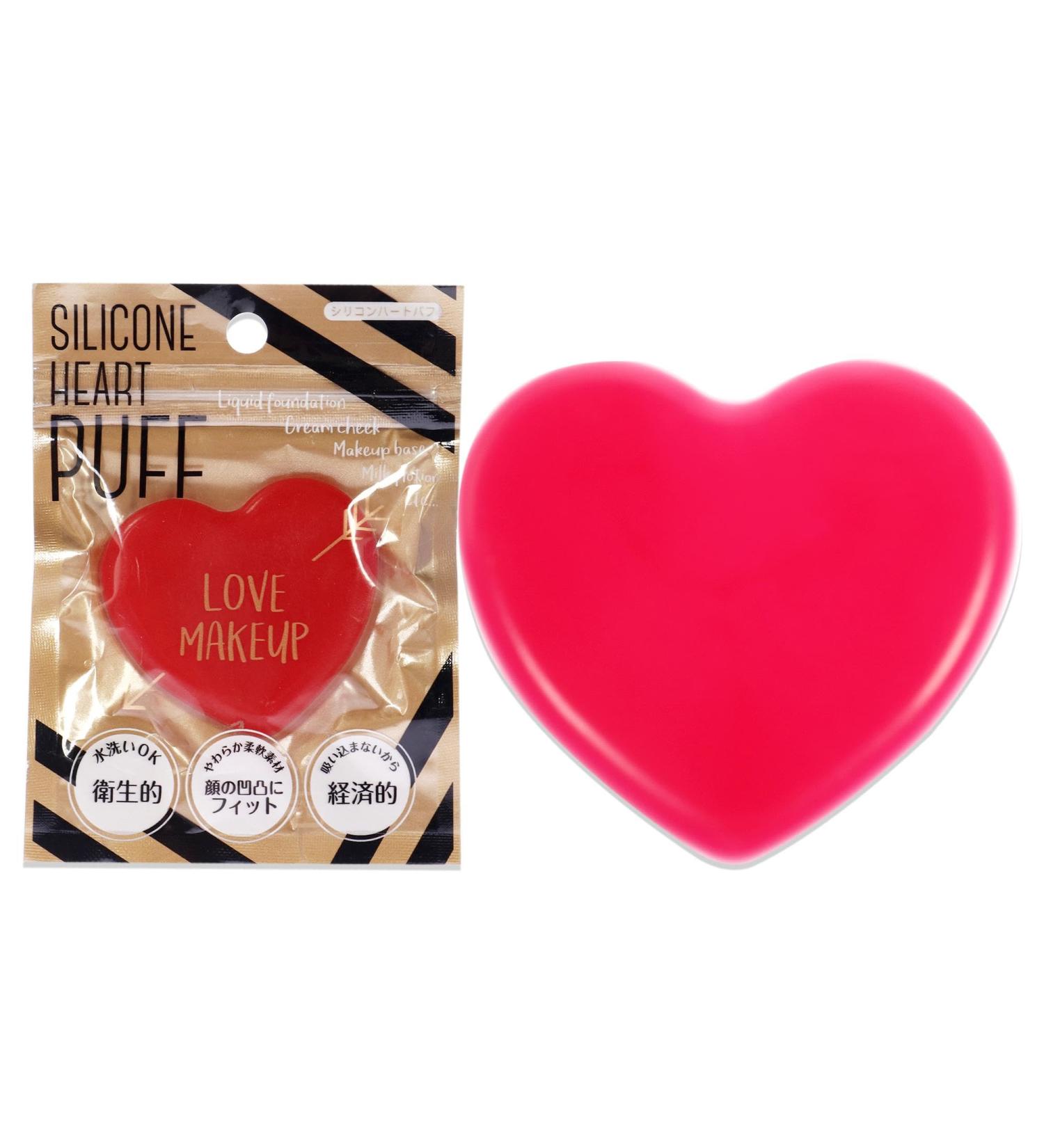 Buy Pure Smile Sun Smile Silicone Heart Puff - Mat Red Women Sponge | International Shipping Available - Buy Online on GoSupps.com