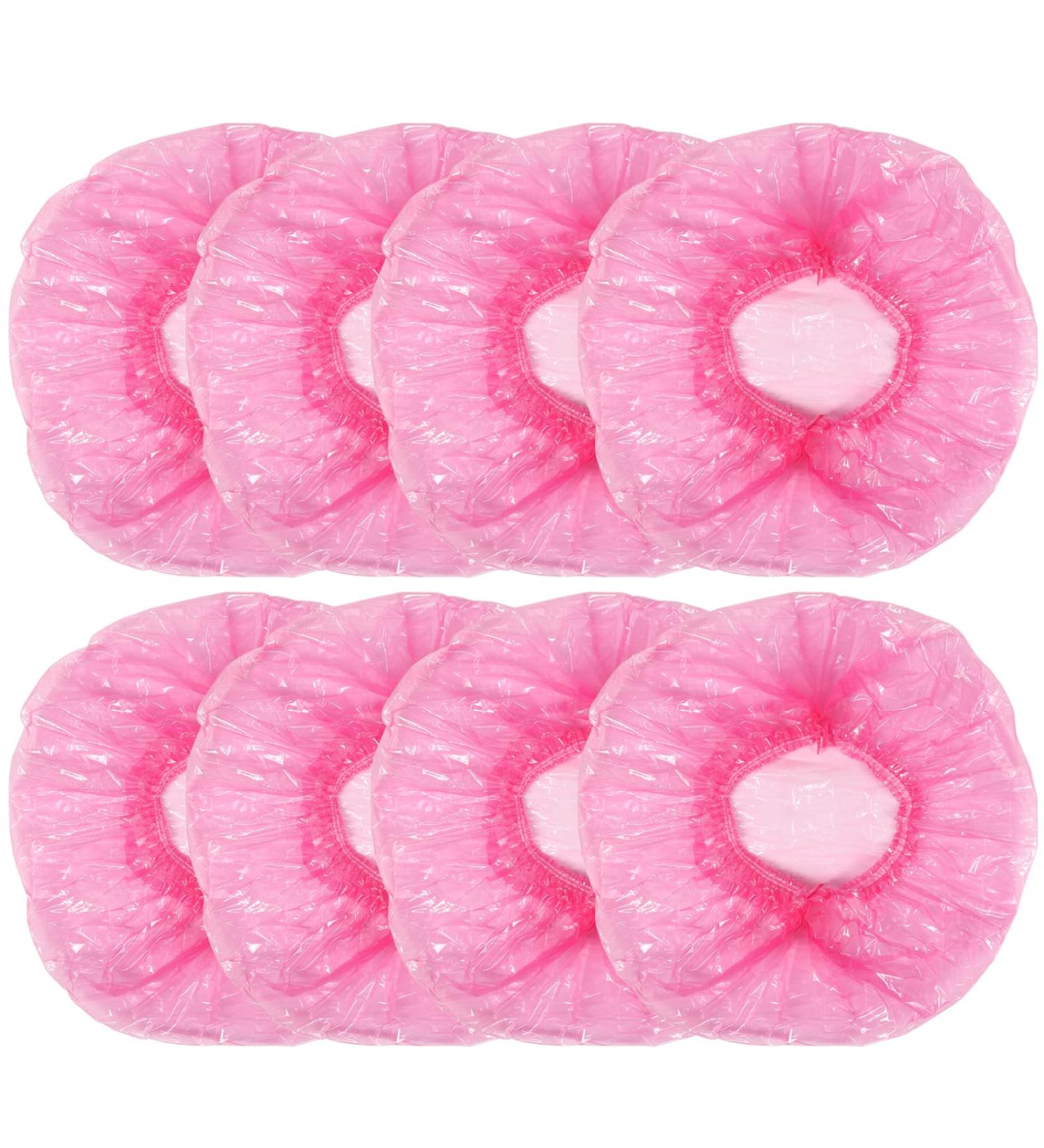 Shintop Disposable Shower Caps for Women - 100 Pack Individually Wrapped Hair Caps - Large Elastic Bath Cap for Home, Hotel, Salon & Spa - Pink - Buy Online on GoSupps.com