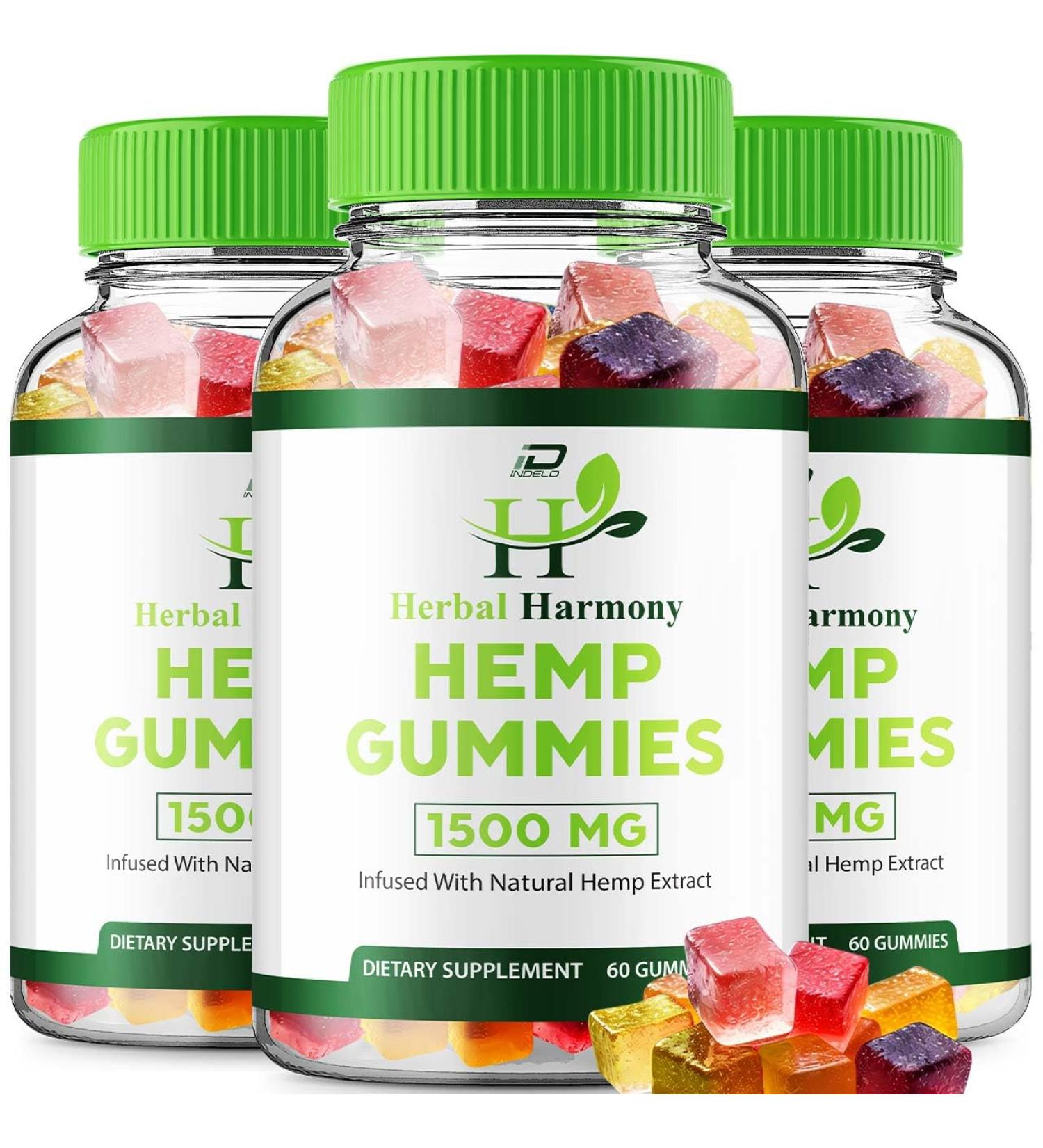 Herbal Harmony Gummies for Men and Women - Herbal Harmony Gummy Herbal Harmony Infused with Hemp Extract Herbal Harmony Natural Hemp Supplement Reviews (3 Pack - 180 Gummies) - Buy Online on GoSupps.com
