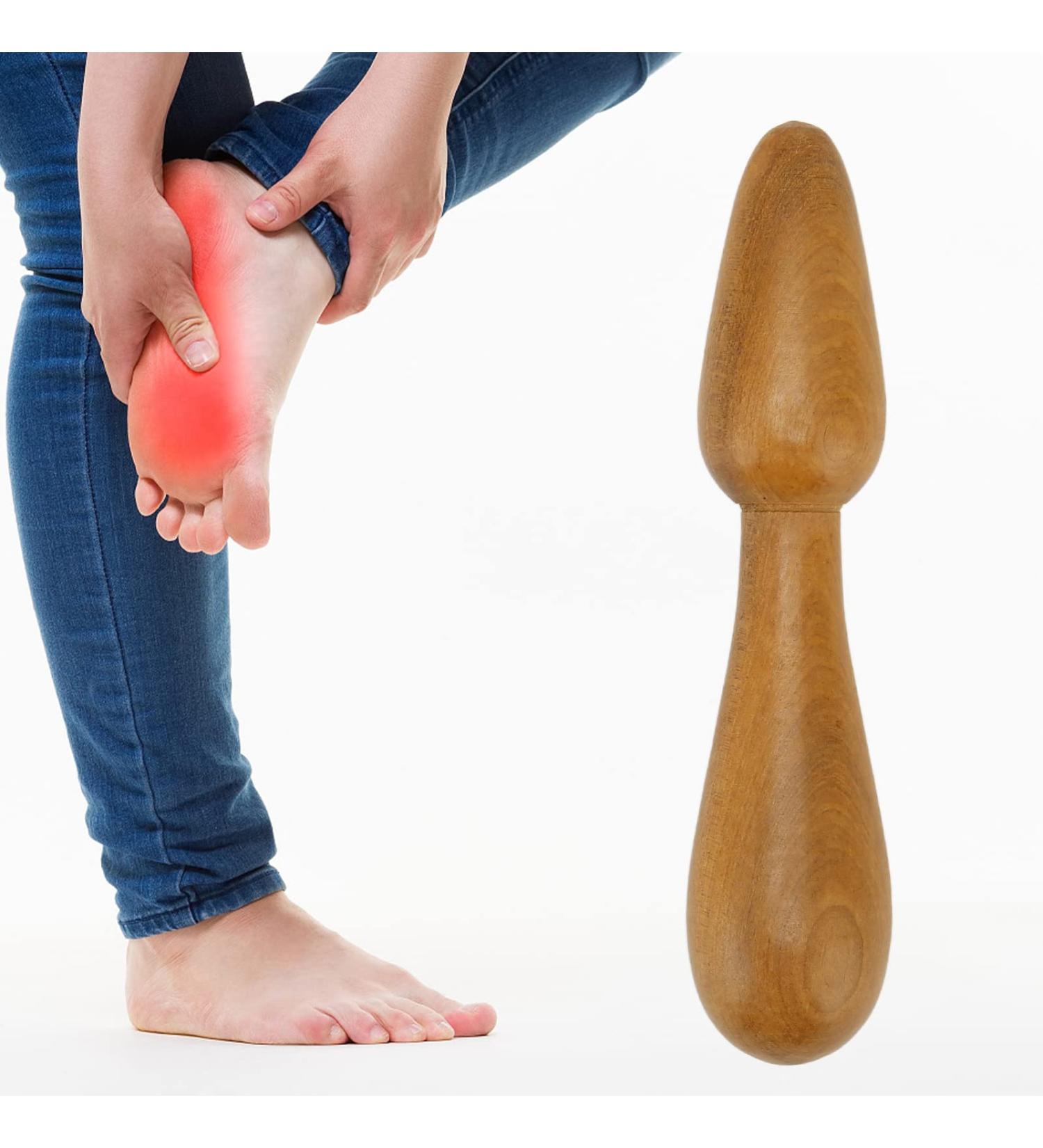 Portable Acupuncture Massage Stick - Wooden Foot & Trigger Point Massage Tool for Pain Relief - Buy Online on GoSupps.com