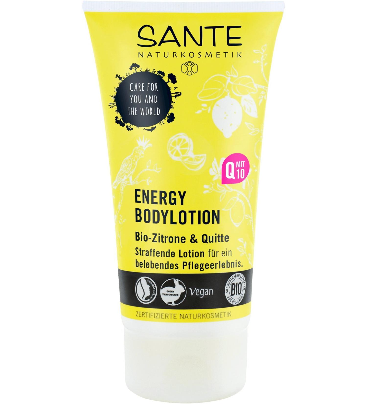 Sante Energy Body Lotion - Vegan Citrus Fresh Fragrance with Q10 | 2x150ml Double Pack for Velvet Soft Skin - Buy Online on GoSupps.com