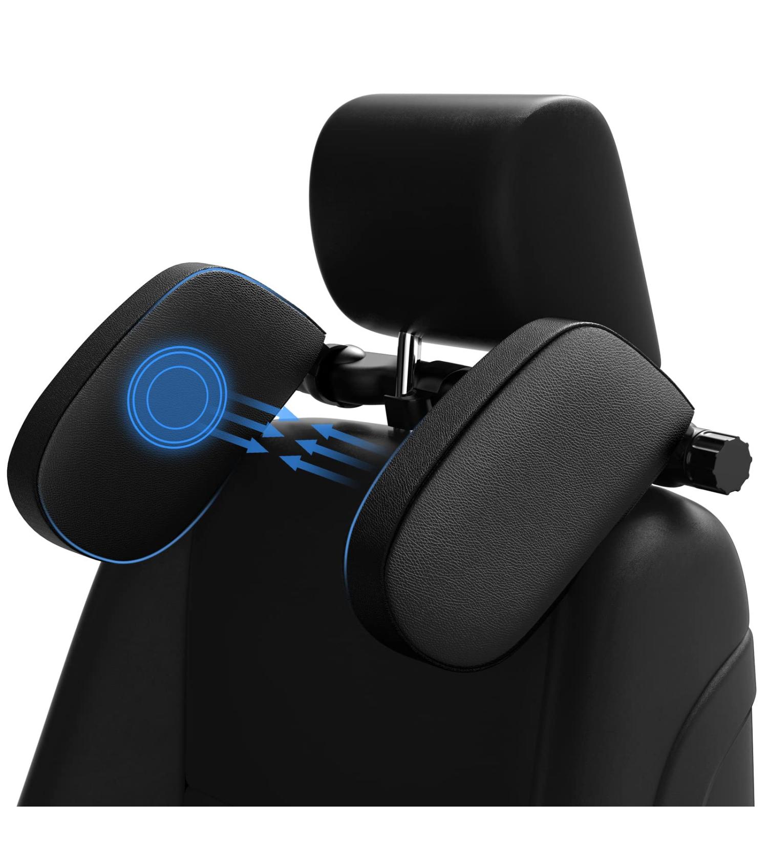 Buy Bubulii Car Headrest Pillow - 360 Rotating Neck Support for Kids & Adults | Comfortable Leather Travel Accessory - Buy Online on GoSupps.com