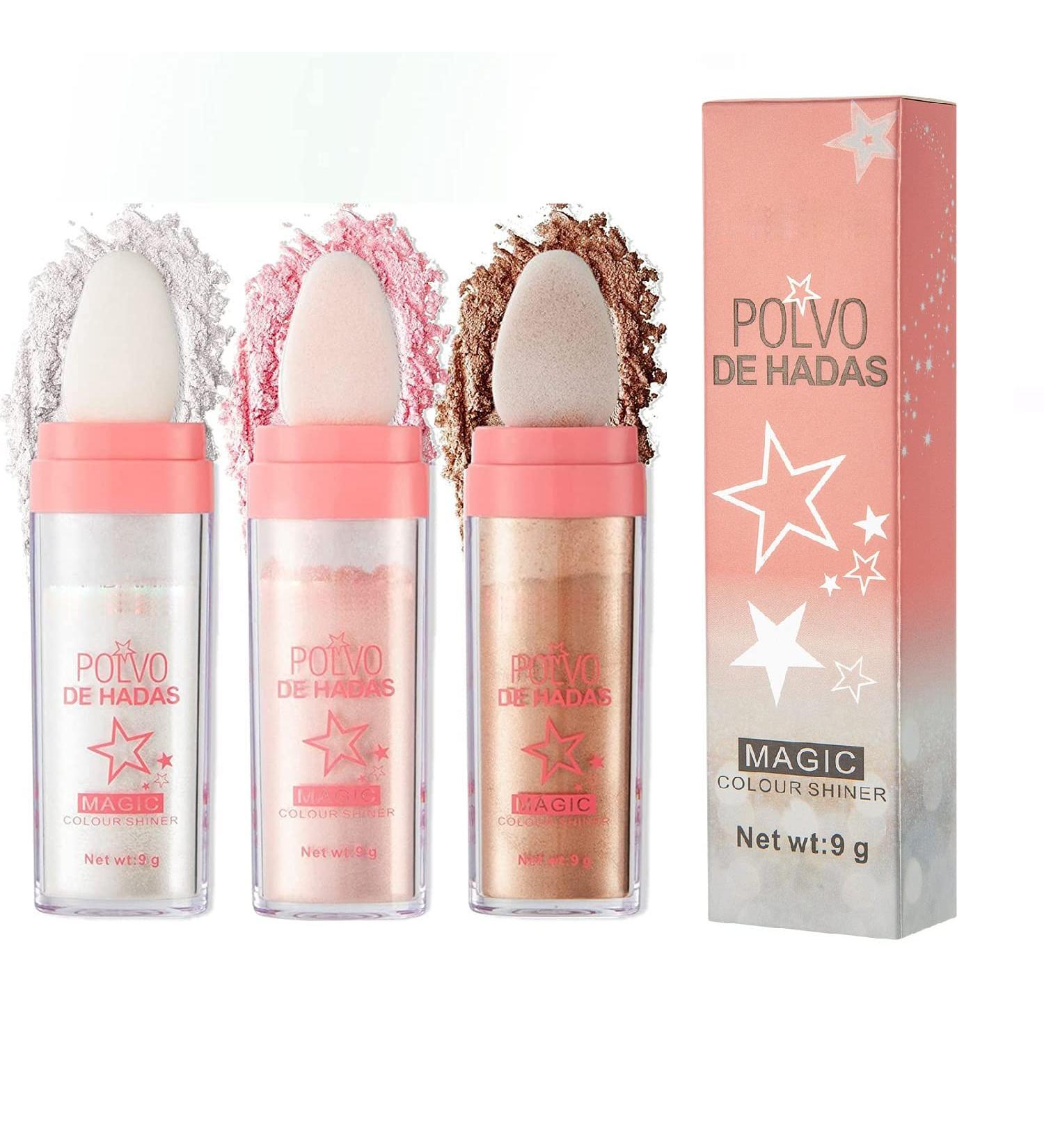 HANDAIYAN 3 Colors Fairy Highlight Patting Powder for Natural Three-Dimensional Face Blusher - Buy Online on GoSupps.com