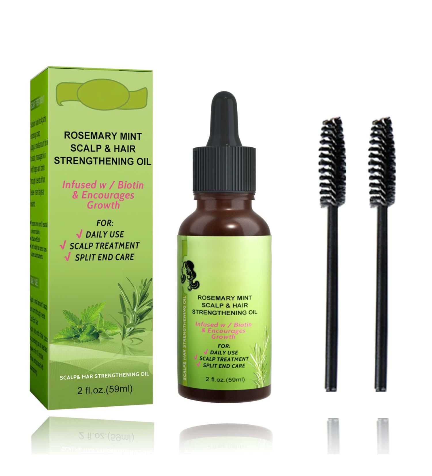Rosemary Oil for Hair Growth - Essential Oil & Scalp Treatment for Men & Women | Nourishes & Reduces Hair Loss - 59ML - Buy Online on GoSupps.com