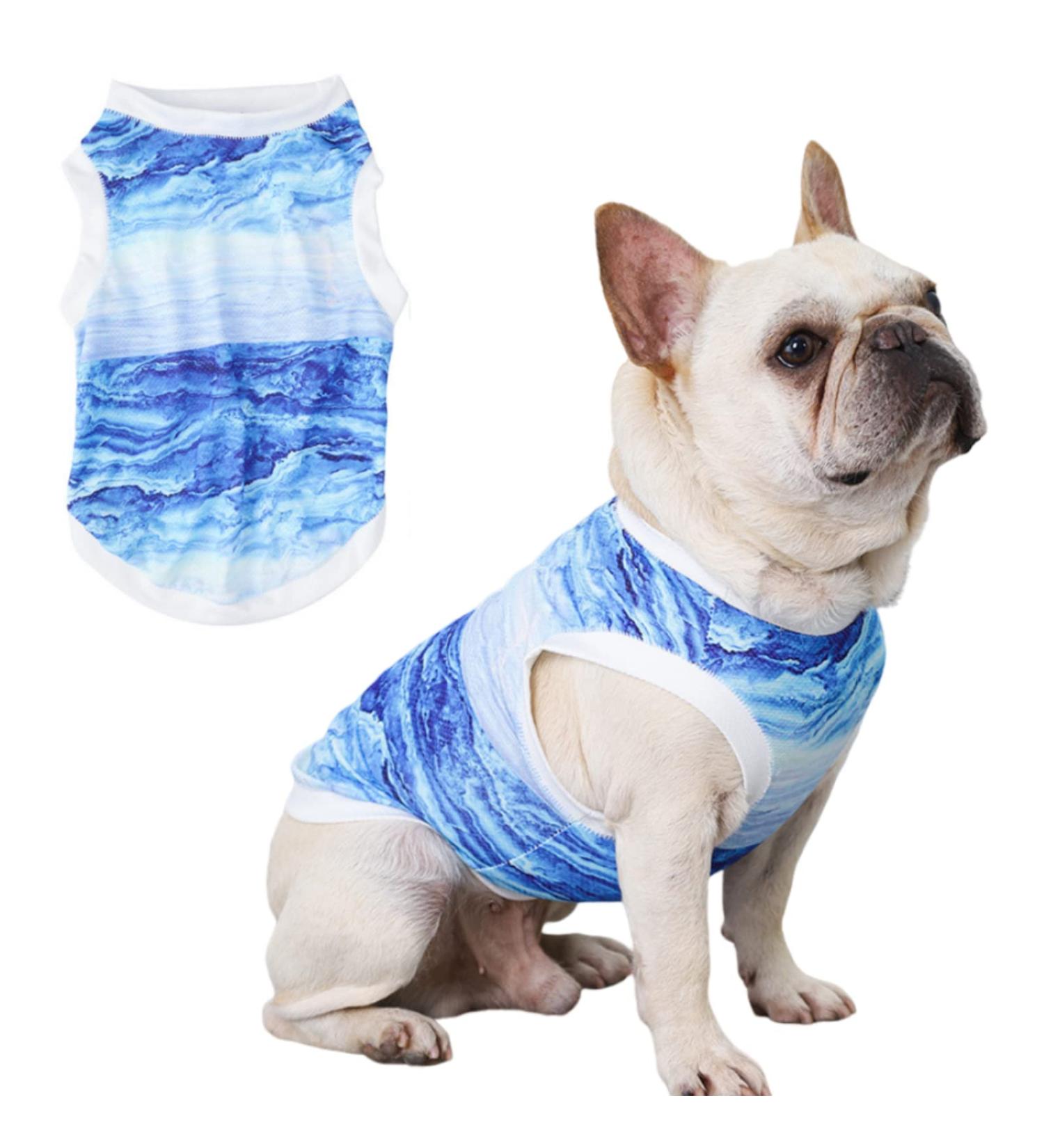 Yanmucy Dog Cooling Vest | Instant Cooling Coat for Pets | Soft & Breathable Summer Shirt (Blue Size S) - Perfect for Outdoor Adventures - Buy Online on GoSupps.com