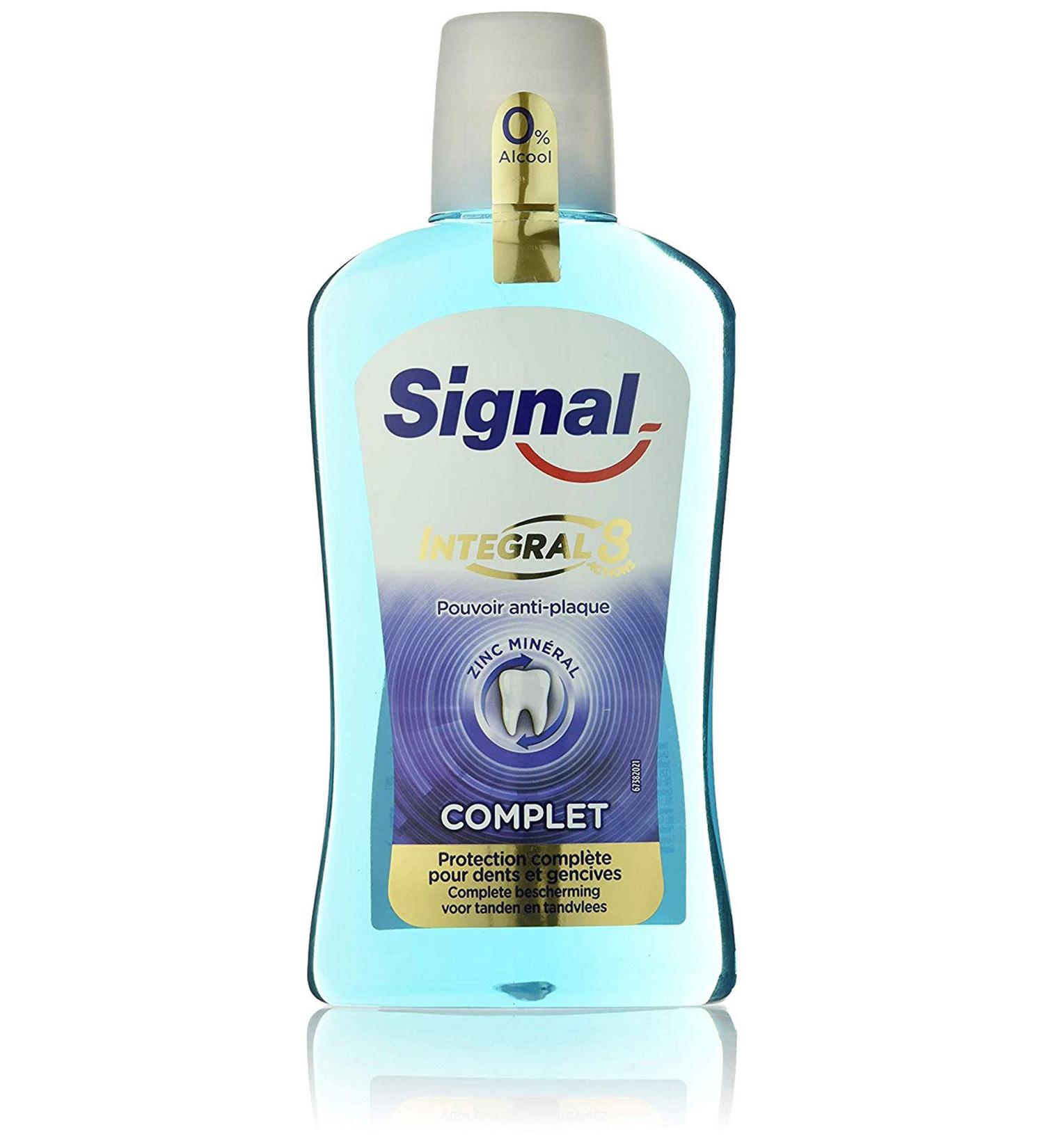 Signal Bain de Bouche Antibact rien Integral 8 Anti-plaque 500ml Anti-plaque 500 ml (Lot de 1) - Buy Online on GoSupps.com