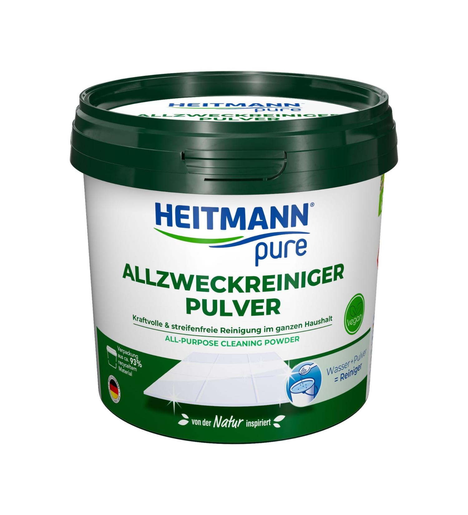 HEITMANN pure Multi-Purpose Cleaner Vegan Powder Microplastics Free 300g - Buy Online on GoSupps.com