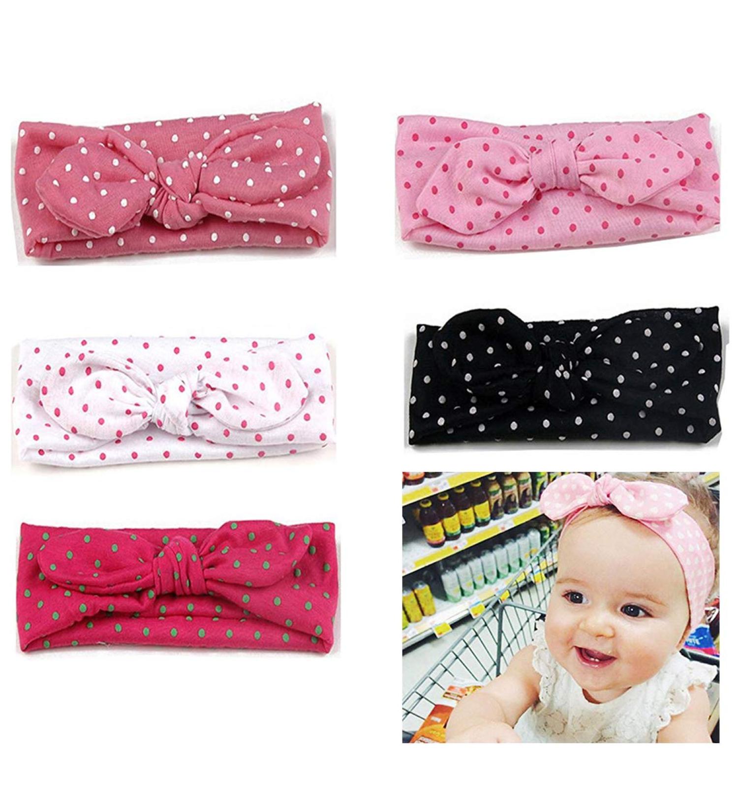 Baby Girl Knot Headbands - Turban Hairbands for Newborns & Children | Perfect for Baptism & Everyday Use - Buy Online on GoSupps.com