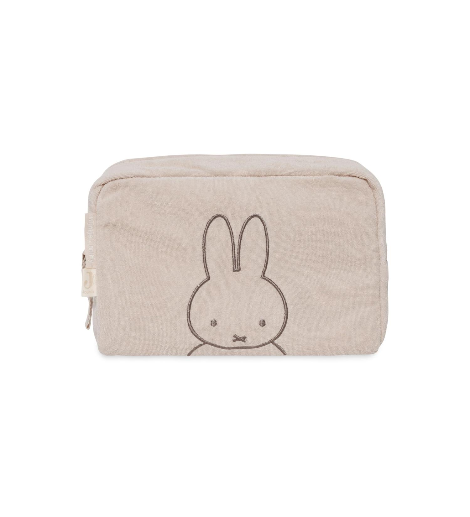 Jollein Terry Cloth Diaper Bag - Miffy Nougat | Beige Cosmetic Organizer & Diaper Case - Shop Internationally - Buy Online on GoSupps.com