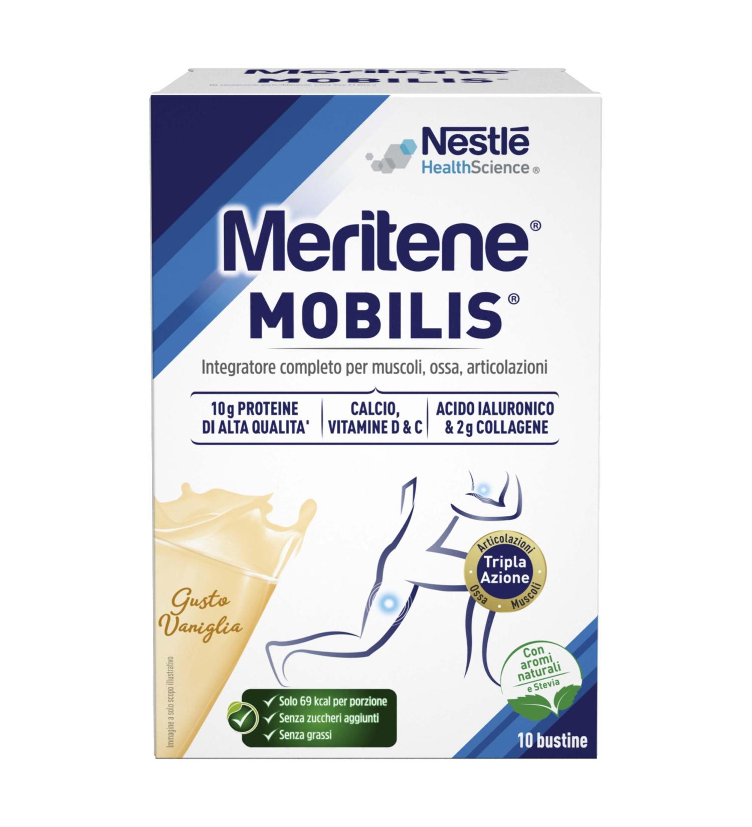 MERITENE Mobilis Dietary Supplement Vanilla Flavor 10 Sachets - Buy Online on GoSupps.com