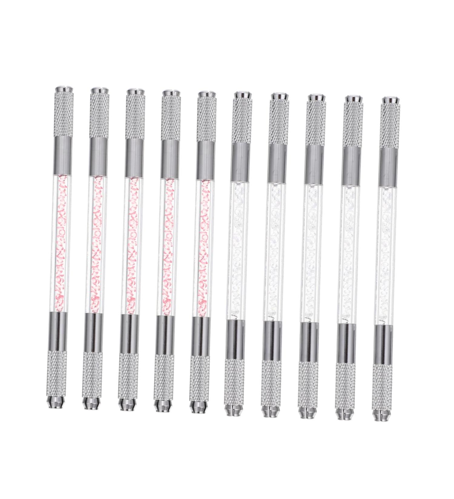 Mipcase 10pcs Transparent Looking for Crystal Dual Mutitool Long Lasting Pencils Microblading Tattooing - Buy Online on GoSupps.com