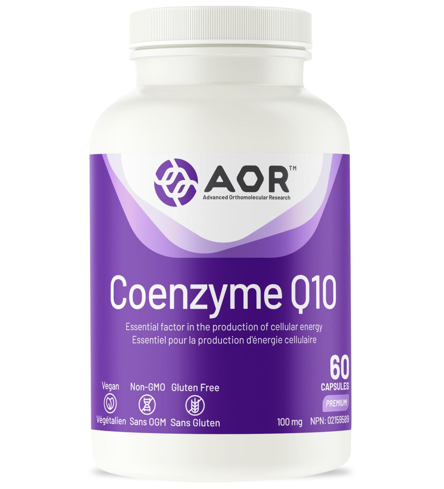 AOR Coq10 60 CT - Premium Coenzyme Q10 for Heart Health & Energy | Buy Internationally - Buy Online on GoSupps.com