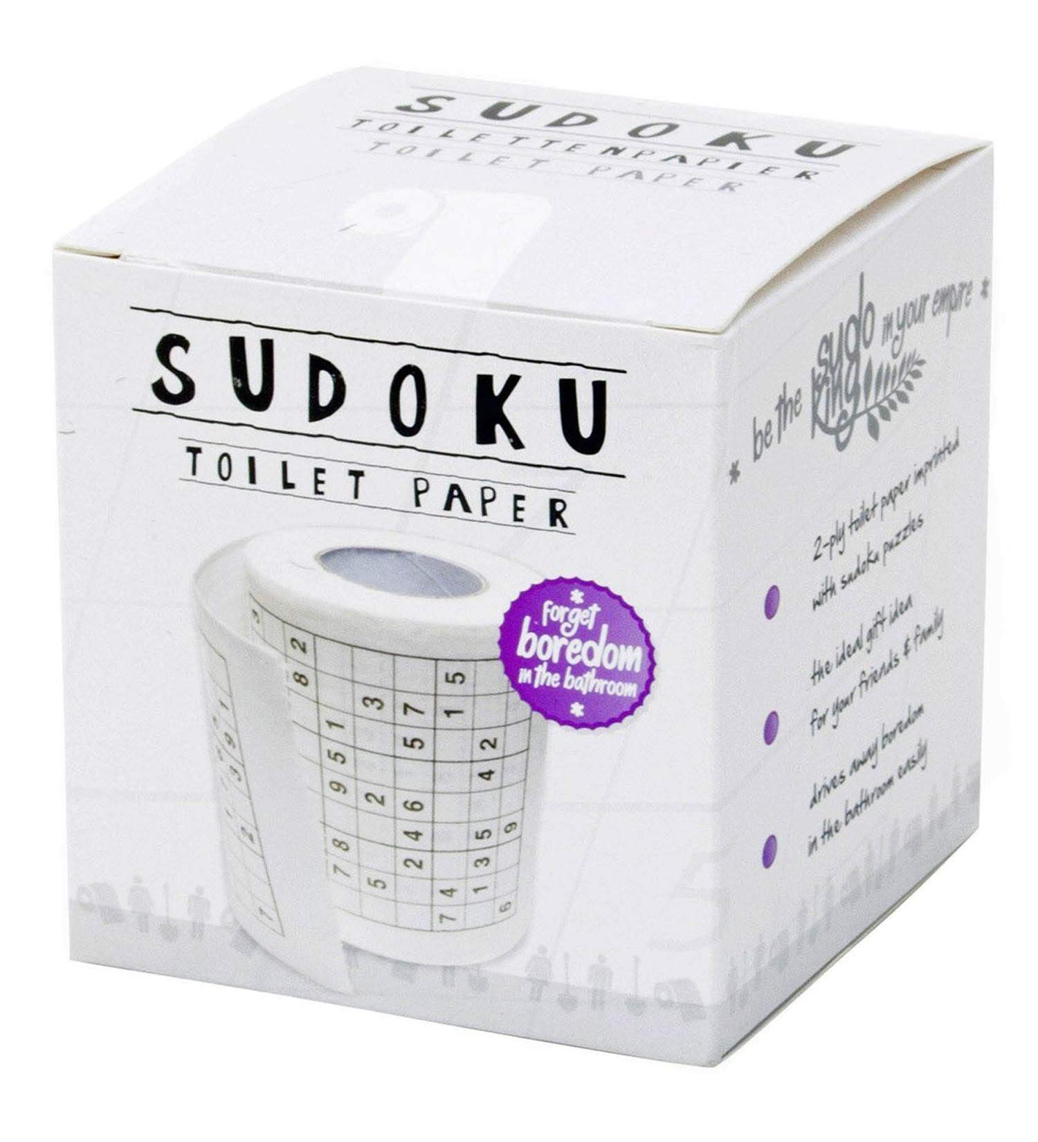 Sudoku Toilet Paper - Fun Sudoku Puzzles for Longer Business Breaks | International Shipping - Buy Online on GoSupps.com