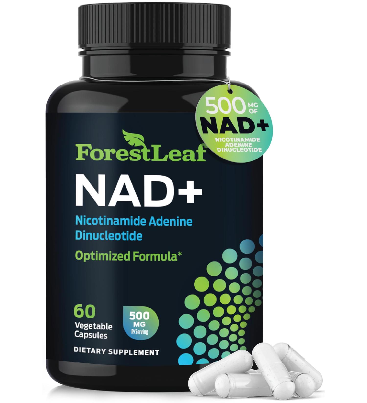 NAD+ Supplement - 500mg of Pure NAD Plus for Energy Focus Skin & Anti-Aging Support - Gluten Free Non-GMO NAD Supplements for Women & Men (60 Count NAD +) NAD+ 60 Count (Pack of 1) - Buy Online on GoSupps.com