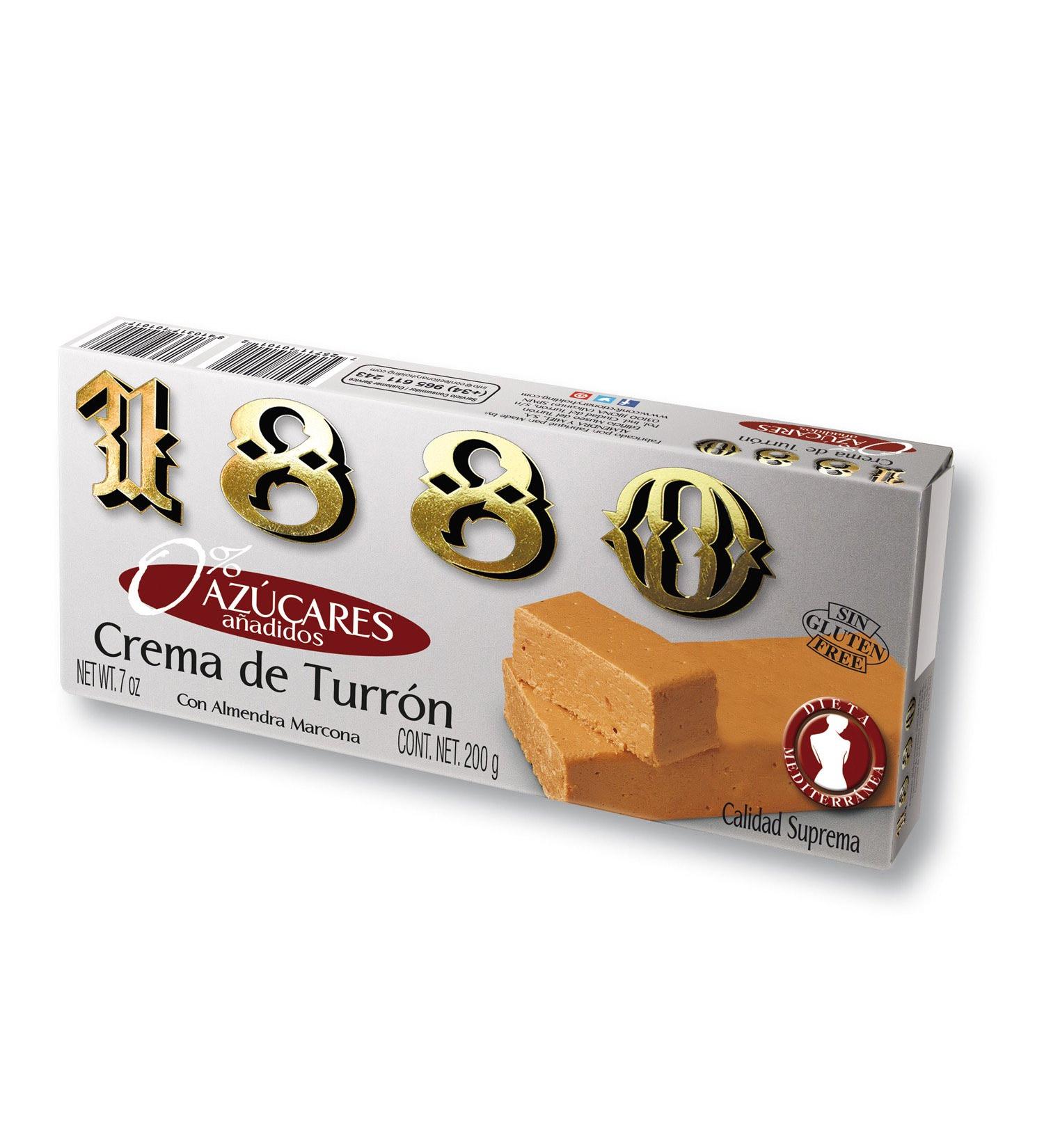 1880 Tender Touron No Added Sugars/Gluten-Free Creamy Texture 200 g 1 Unit