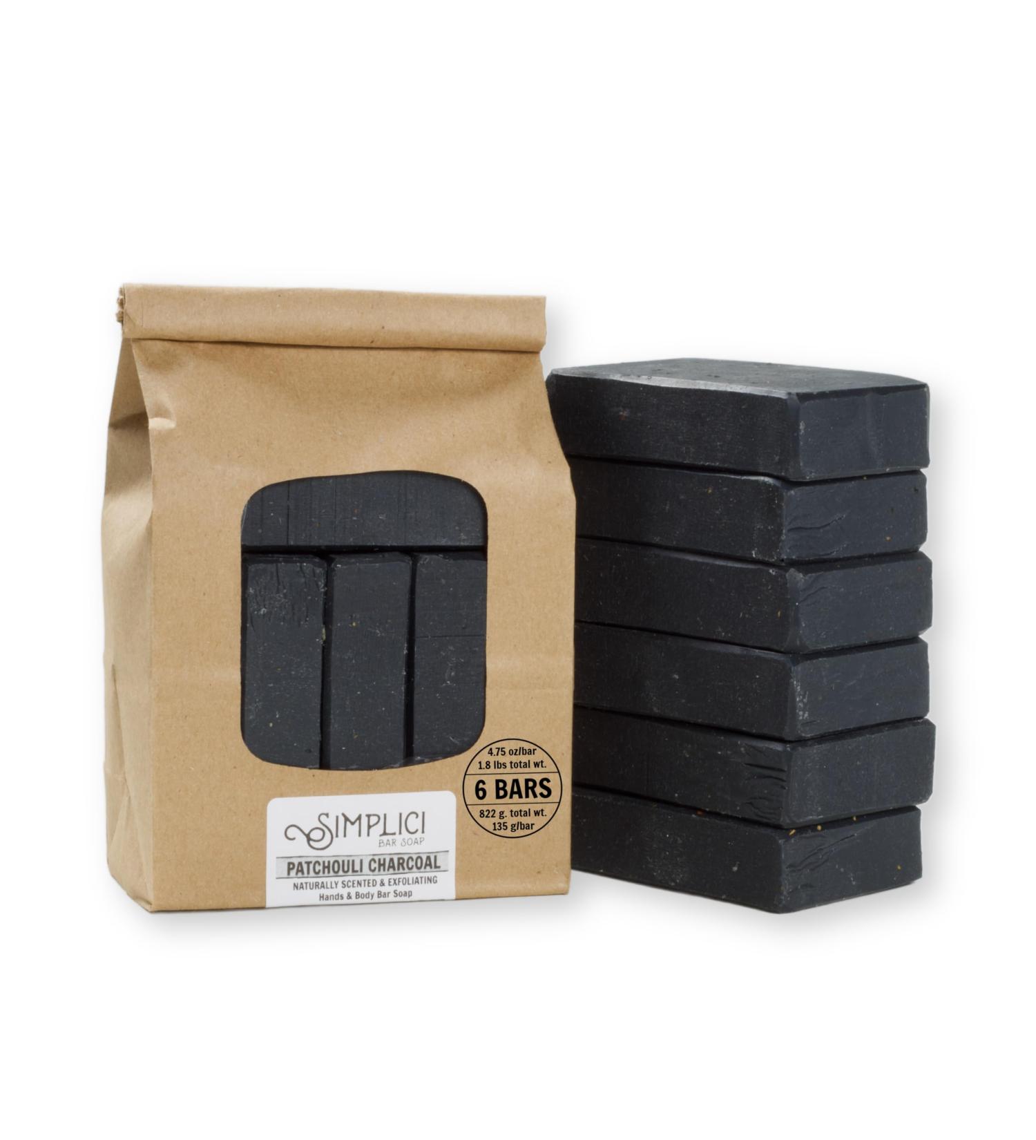 Buy Patchouli Charcoal Soap Value Bag - 6 Bars | Natural Skin Care & International Shipping - Buy Online on GoSupps.com