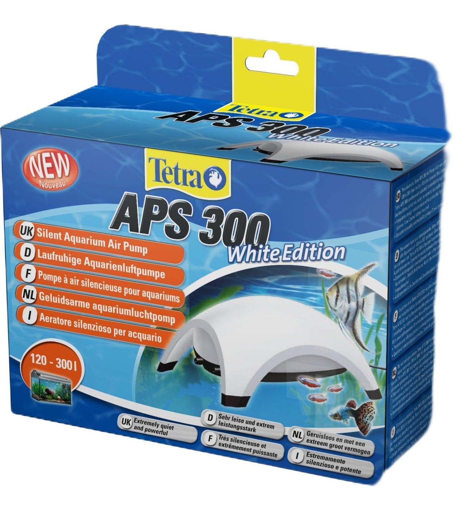Tetra APS 300 Aquarium Air Pump | Quiet Diaphragm Pump for 120-300L Aquariums | International Shipping Available - Buy Online on GoSupps.com