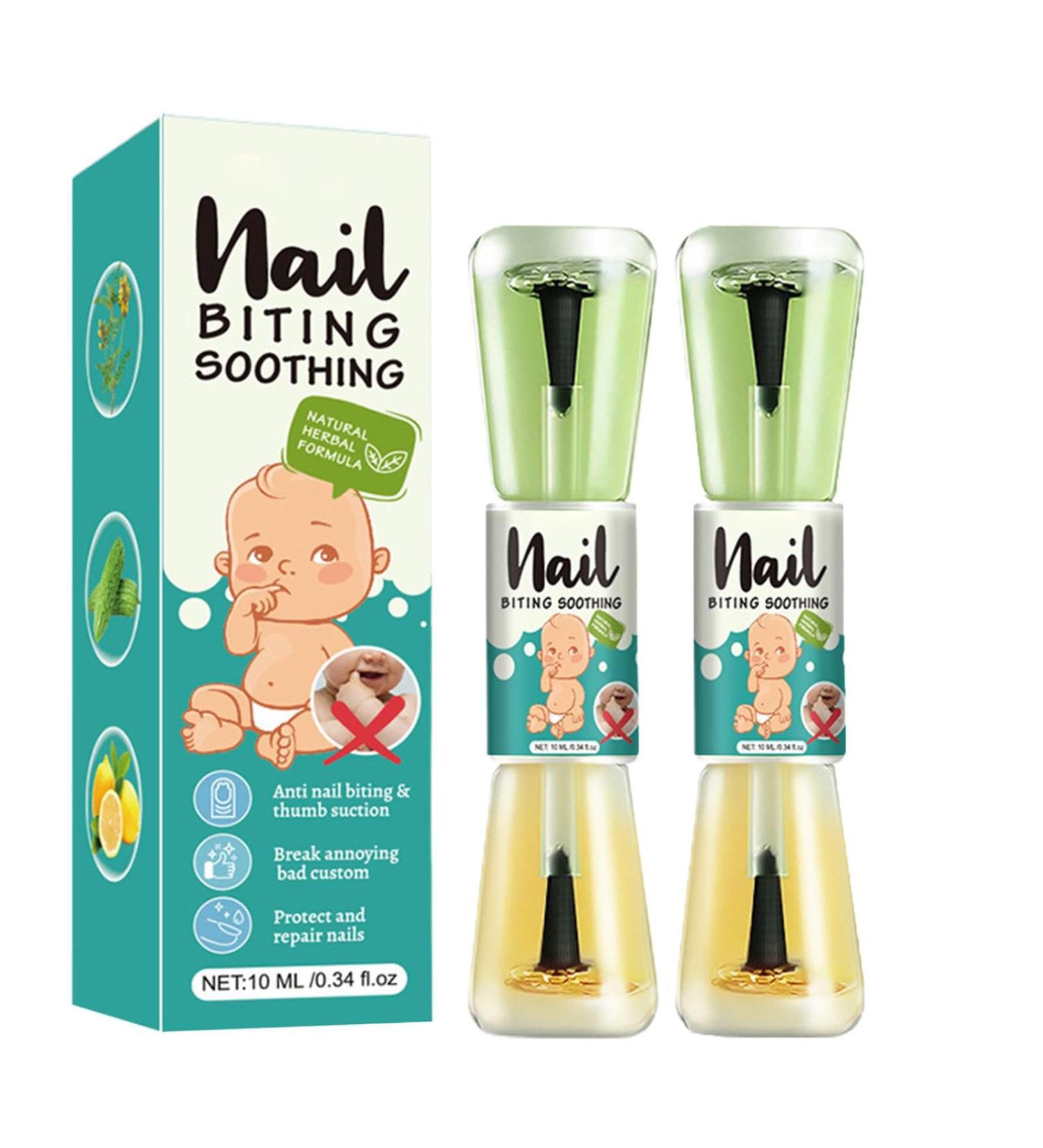 Anti Bite Nail Polish Nail Biting Prevention For Kids Adults Stop Biting Nails Liquid Nail Polish Bitter Tasting Anti Nail Biting Polish Nail Repair Care Tool Natural Plant Extract(2) - Buy Online on GoSupps.com