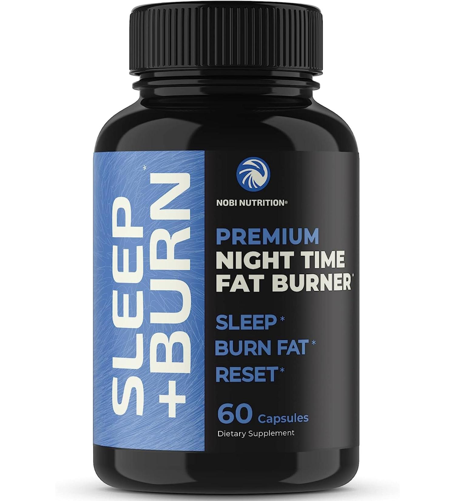 Nobi Nutrition Night Time Fat Burner & Sleep Aid - Appetite Suppressant 60 Capsules - Buy Online on GoSupps.com
