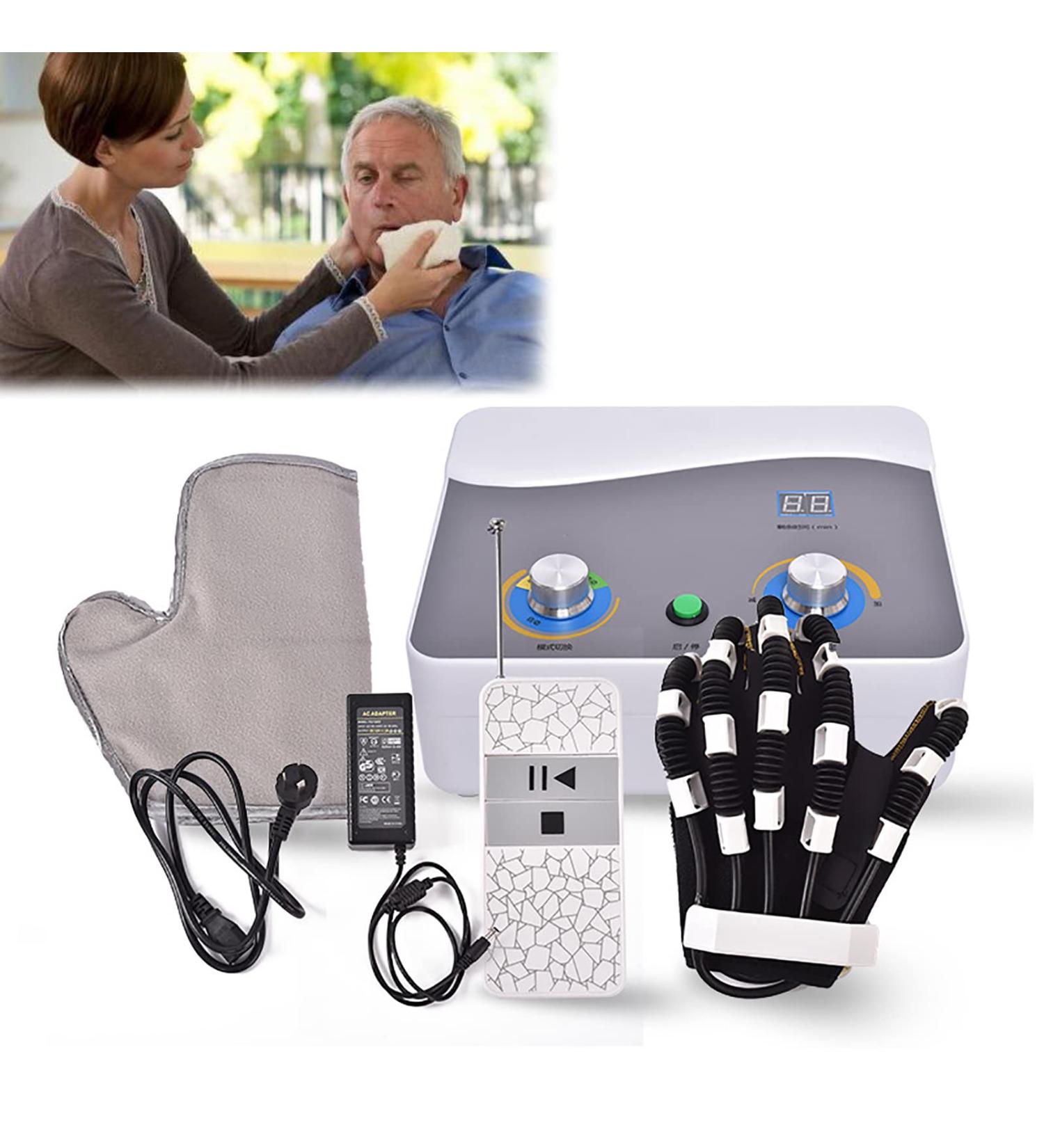ZZBB Manual Training Rehabilitation Gloves Exercise Five Fingers Hand Stroke Hemiplegia Rehabilitation Training Equipment Left Medium