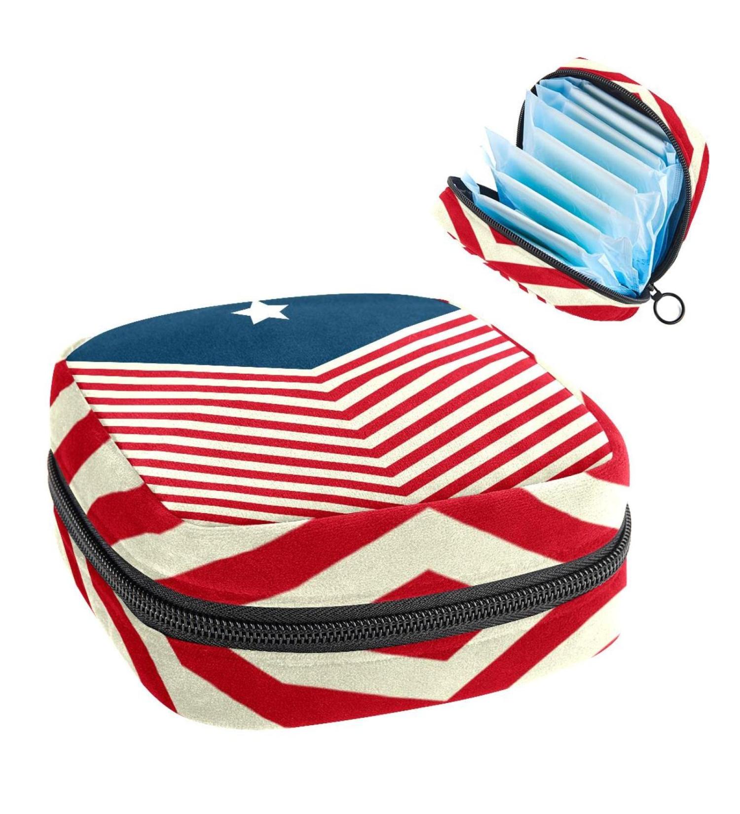 Period Storage Bag - Independence Day Color | Travel Makeup Pouch - Buy Online on GoSupps.com