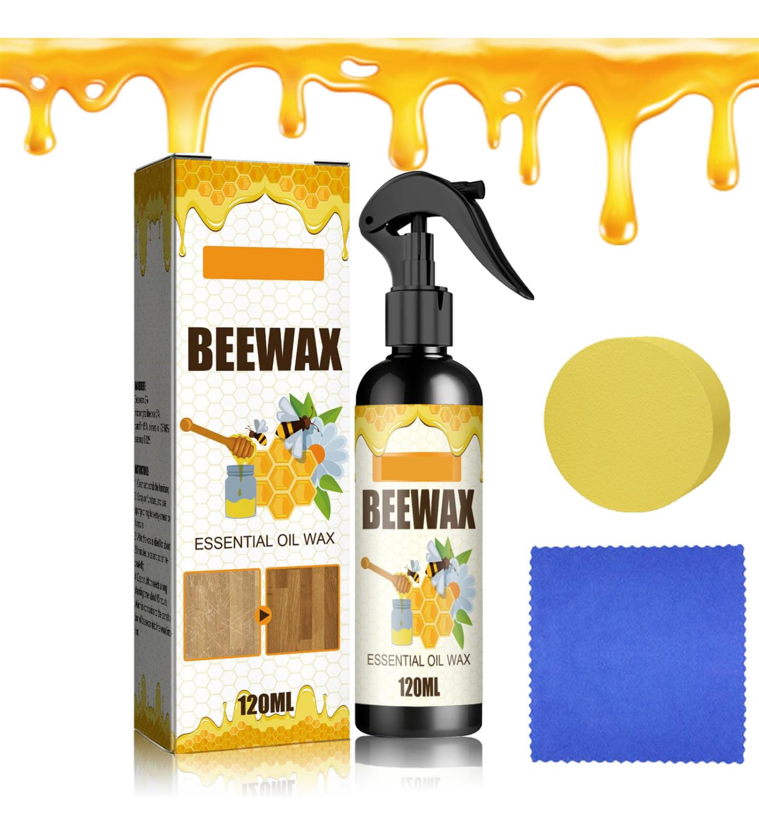 Natural Micromolecule Beeswax Spray Cleaner | Wood Polish & Shine | Eco-Friendly Beeswax Spray (1 Set) - Buy Online on GoSupps.com