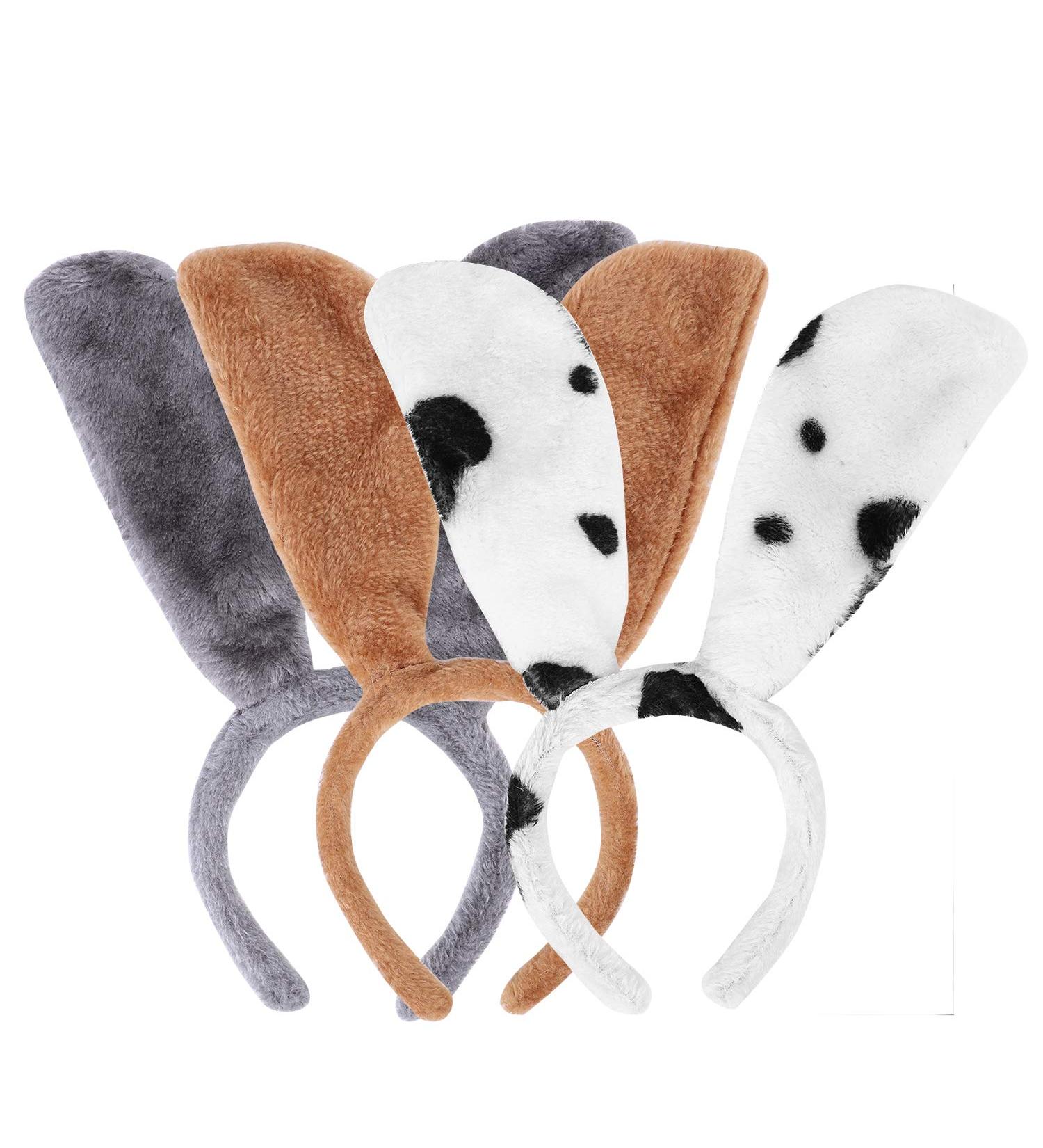 Ibluelover 3Pcs Puppy Dog Ear Headband Set for Women - Animal Ears Hair Hoop for Holiday, Party, and Festivals - Buy Online on GoSupps.com