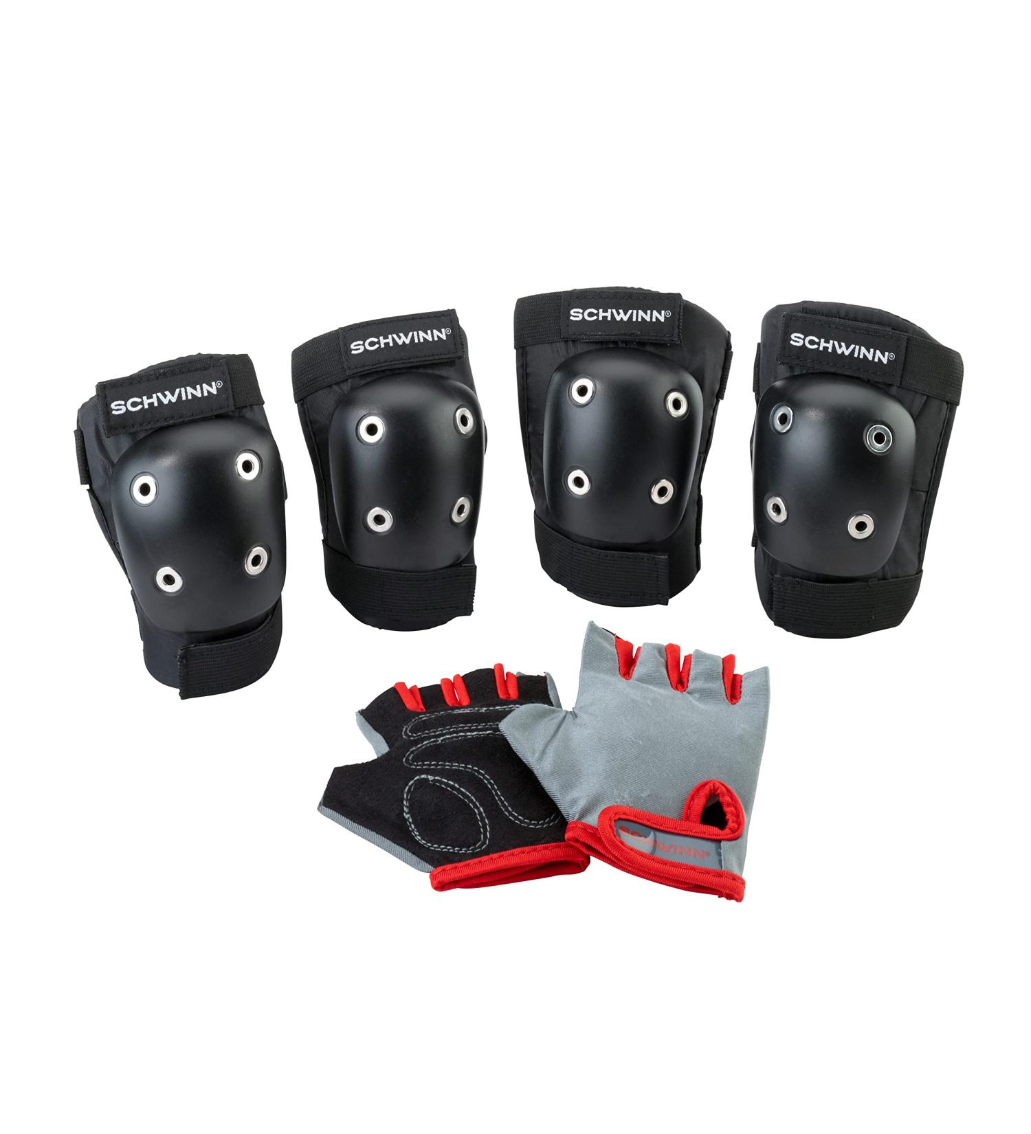 Schwinn Kids Protective Bike Gloves and Knee Elbow Pads Set - Buy Online on GoSupps.com