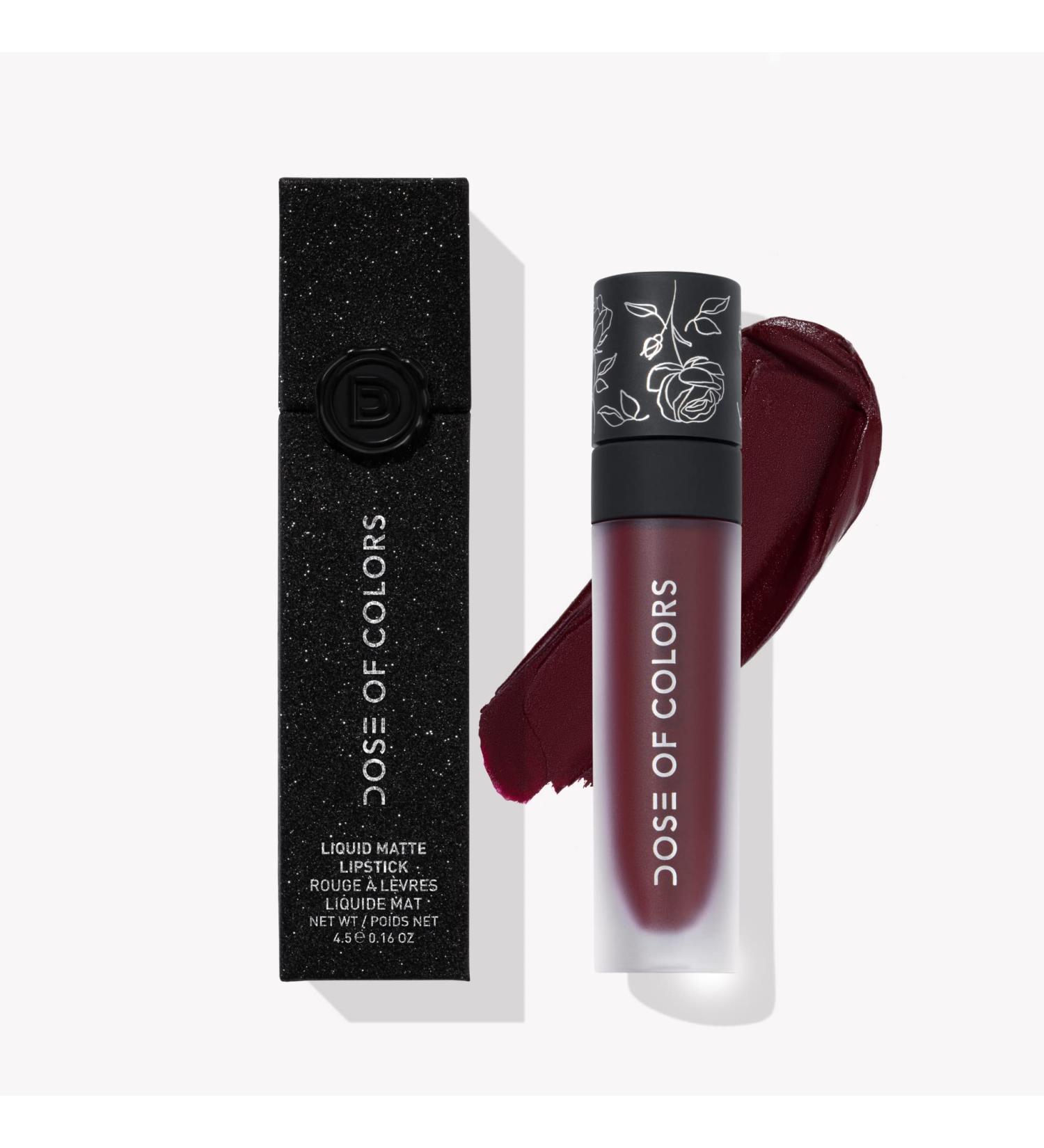 Dose of Colors 10 YRS Birthday Collection Black Rose Liquid Matte Lipstick - Buy Online on GoSupps.com