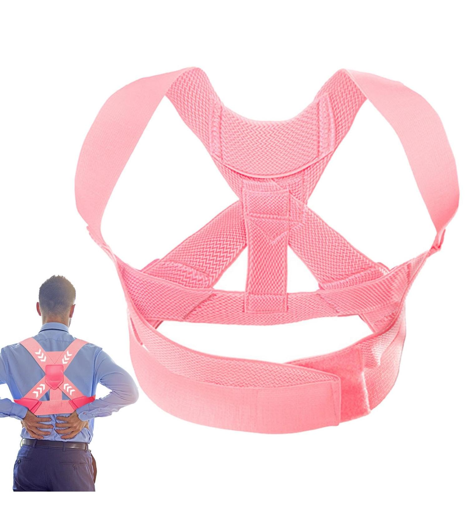 Posture Corrector for Men and Women | Shoulder Posture Corrector Belt Non-Sensory Design Back Straightener for Home School Gym Work Area - Buy Online on GoSupps.com