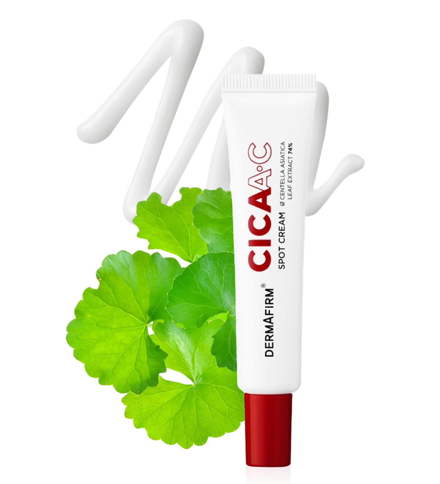 DERMAFIRM Cica AC Spot Cream - Centella Asiatica Hydrating Cream for Face - Age Defying Korean Beauty Acne Care Niacinamide Zit Face Moisturizer for Dry Sensitive Skin 0.53 oz - Buy Online on GoSupps.com