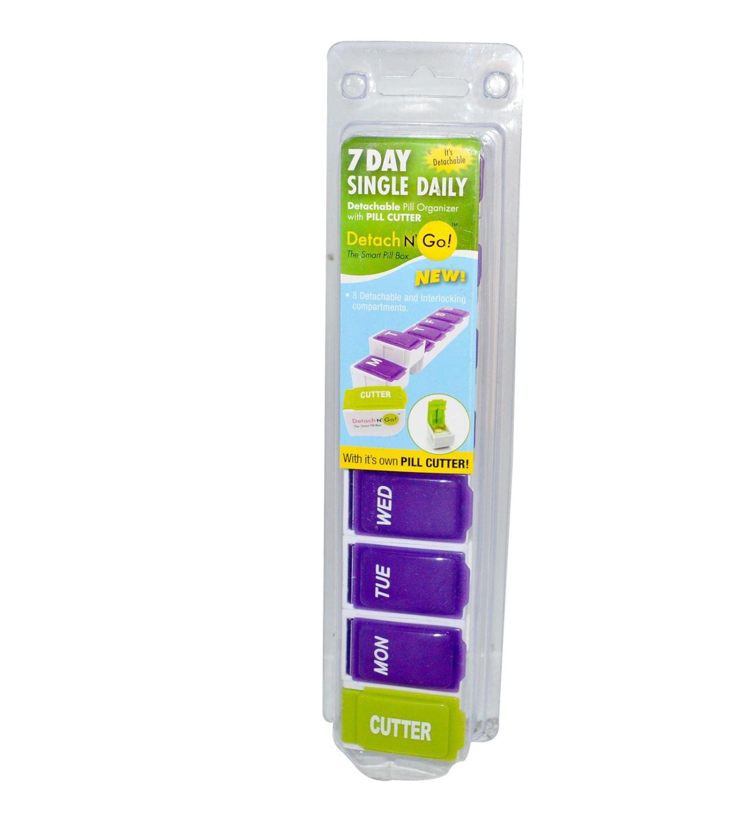Apex 7 Day Plus Cutter Detach N' GO Pill Organizer 1 Organizer