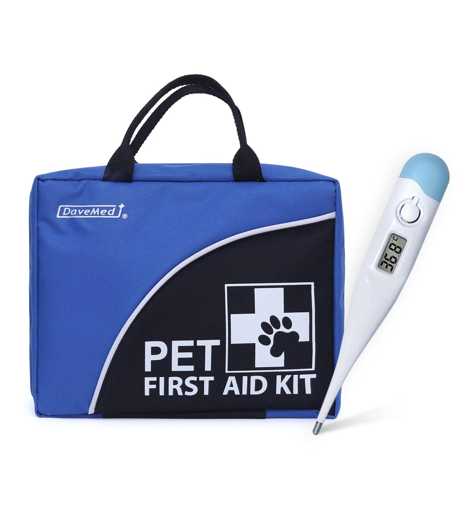 Pet First Aid Kit - 170-Piece Cat & Dog Emergency Kit with Thermometer, Collar, Blanket - Home, Travel, Car, Camping Essential - Buy Online on GoSupps.com