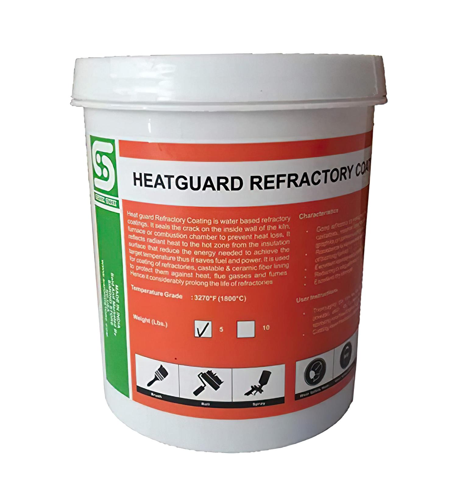 Simond Store 5 lbs. Refractory Coating Heat-Guard for 3270F High-Temperature Ceramic Fiber Insulation in Forge, Kiln, and Furnace - Buy Online on GoSupps.com